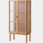 Curiosity Cabinet, Low in Natural Oak