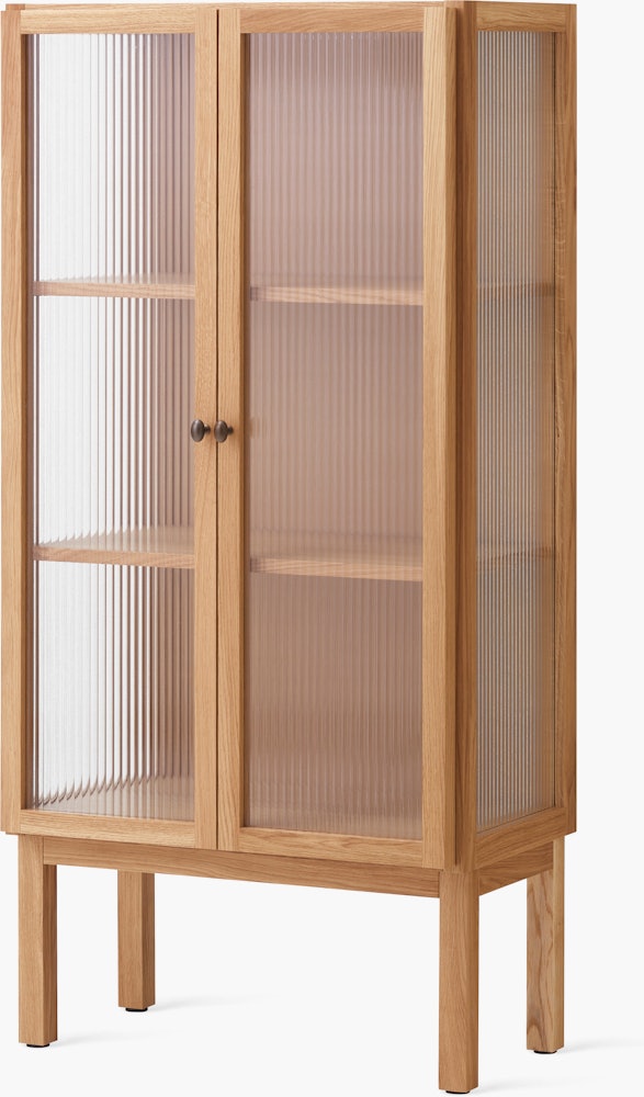 Curiosity Cabinet, Low in Natural Oak