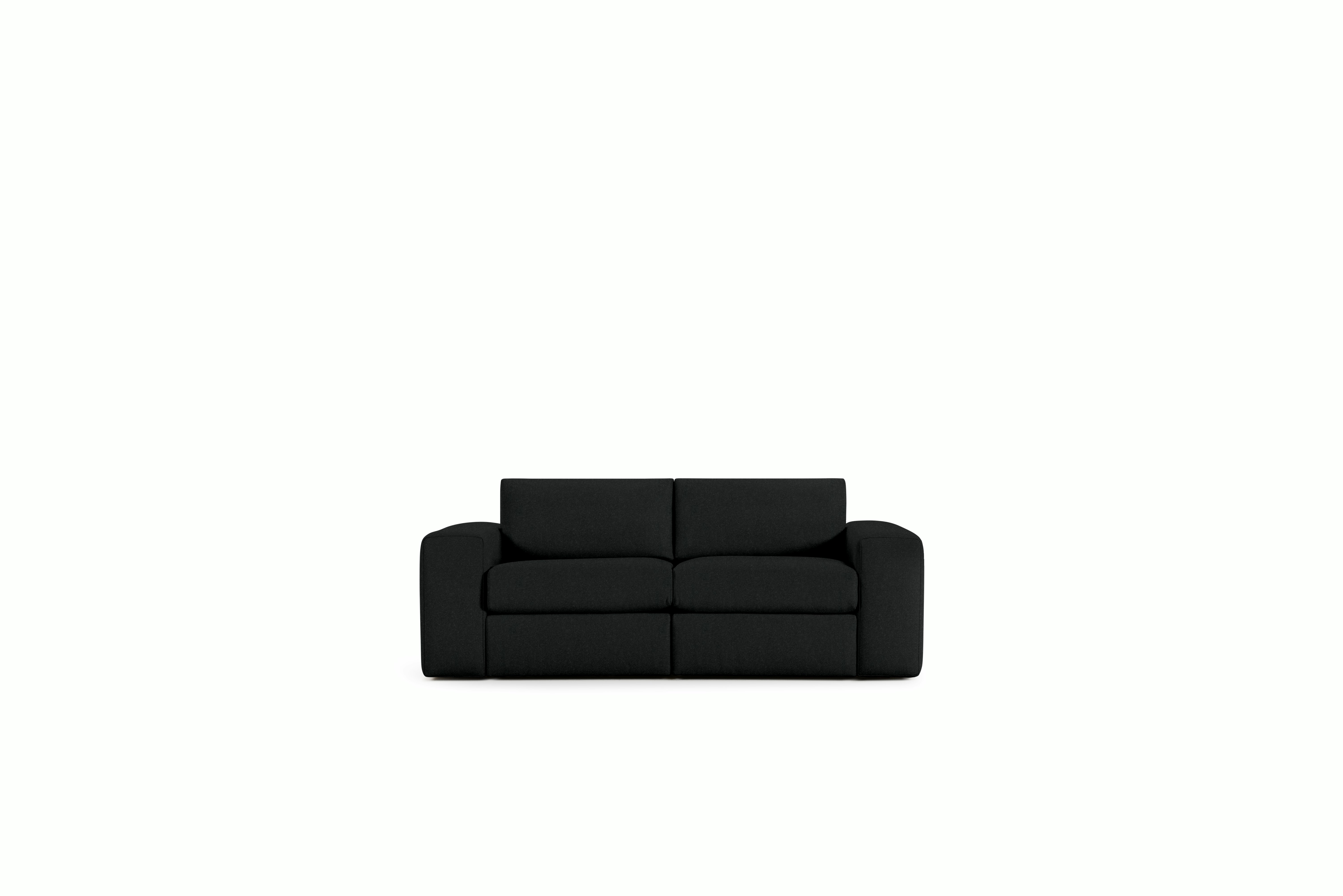 Irvin Sofa - Two-Seater,  Crypton Sintra Velvet,  Shark