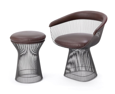 Platner Arm Chair, Platner Stool