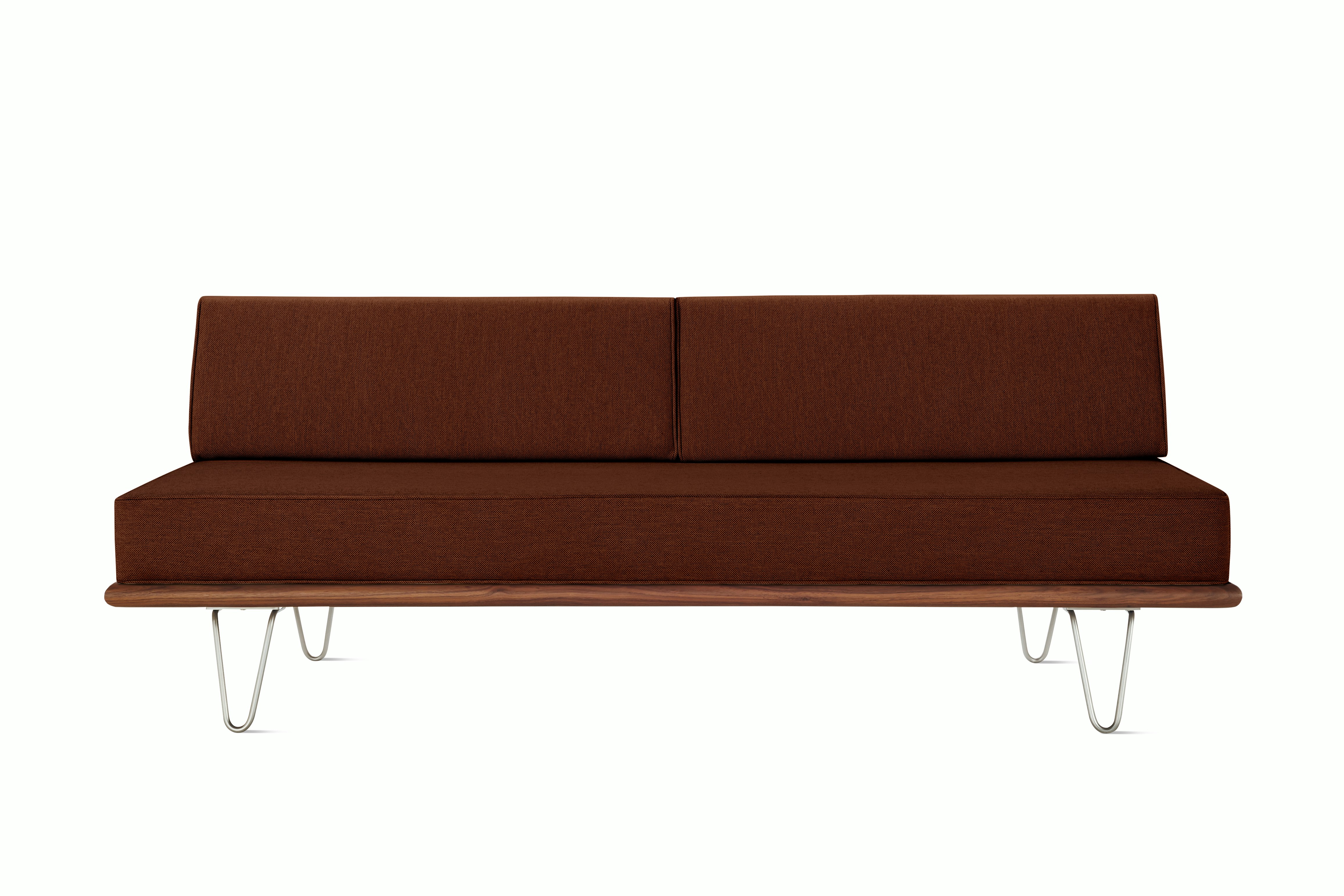 Nelson Daybed 2.0 - Back Bolster,  Walnut,  Mode,  Pathway,  Hairpin