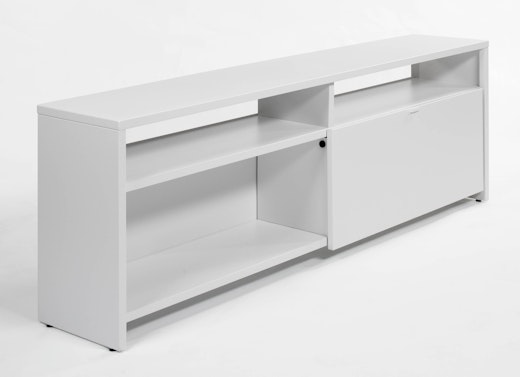 Dividends Skyline single depth steel top and sliding door credenza