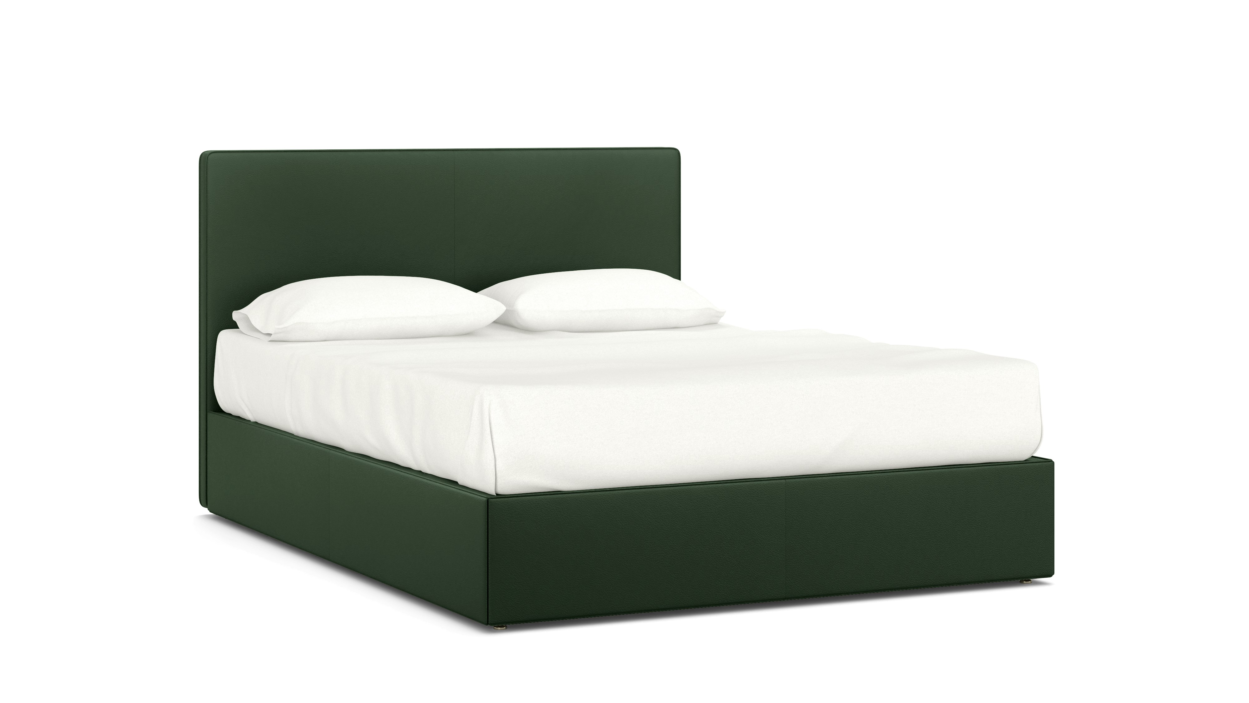 A Hule Bed in Vine viewed from an angle.