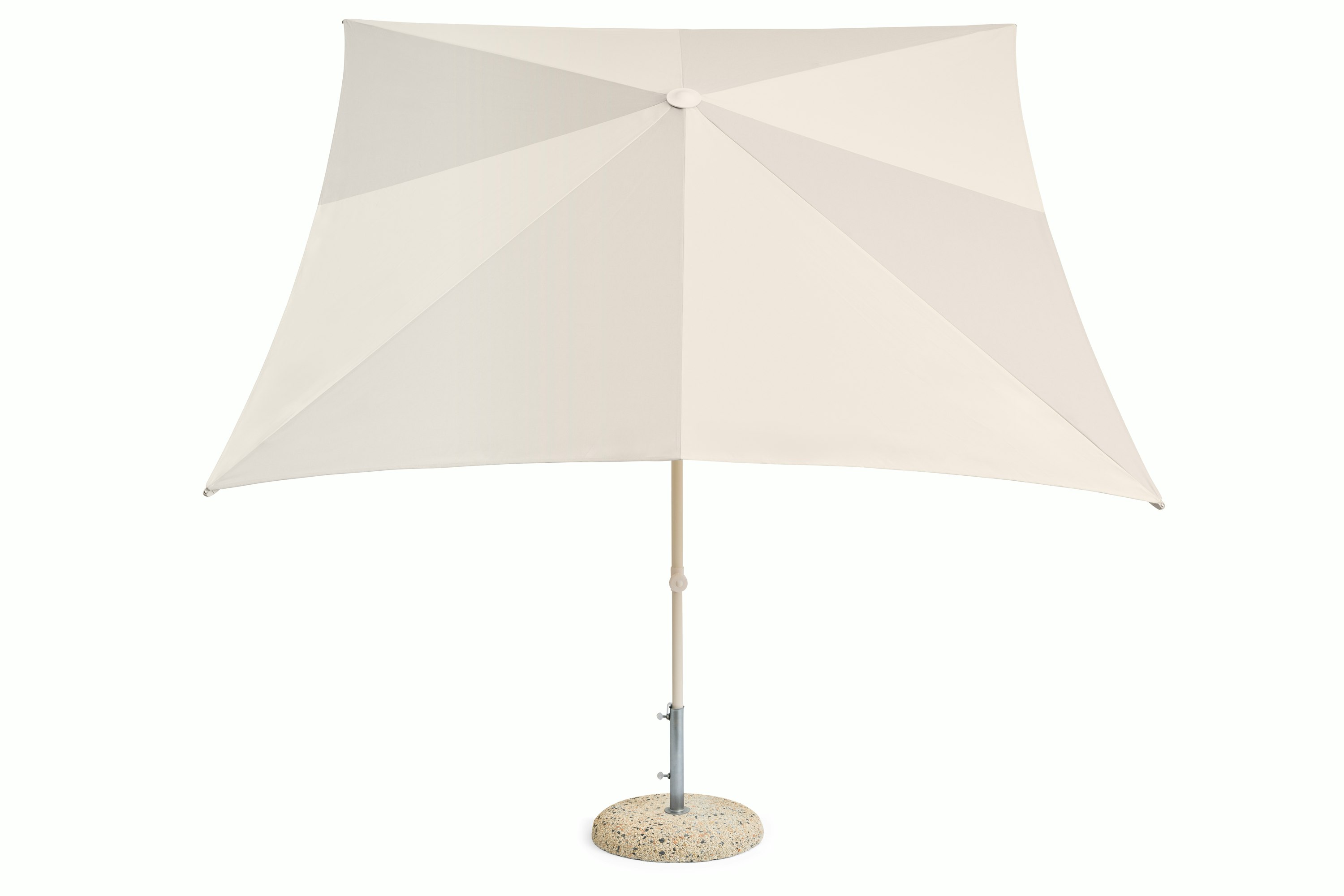 Terrazza Parasol - 8ft Square, Off-white and Grey