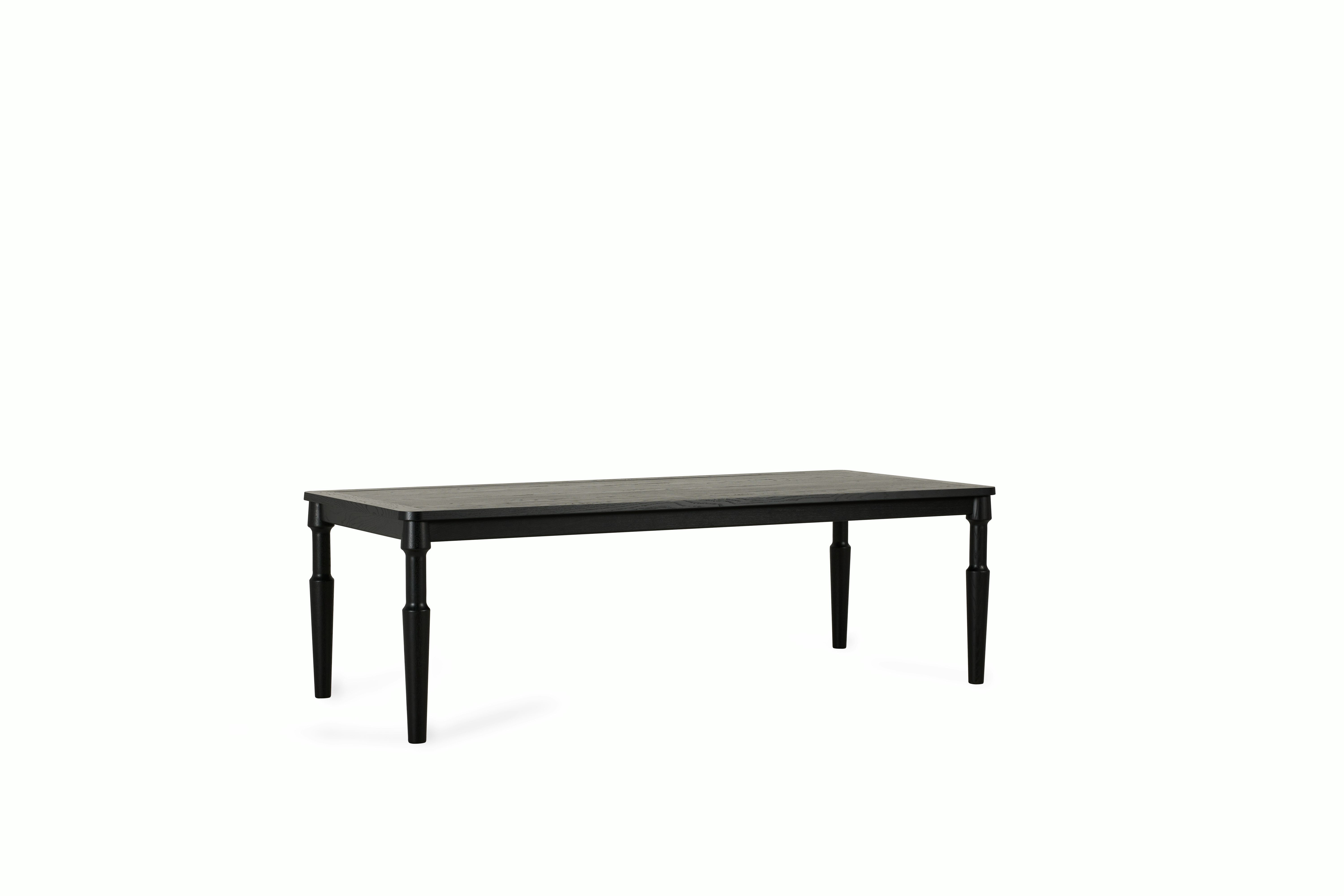 Danbury Dining Table - black-oak,  95 in