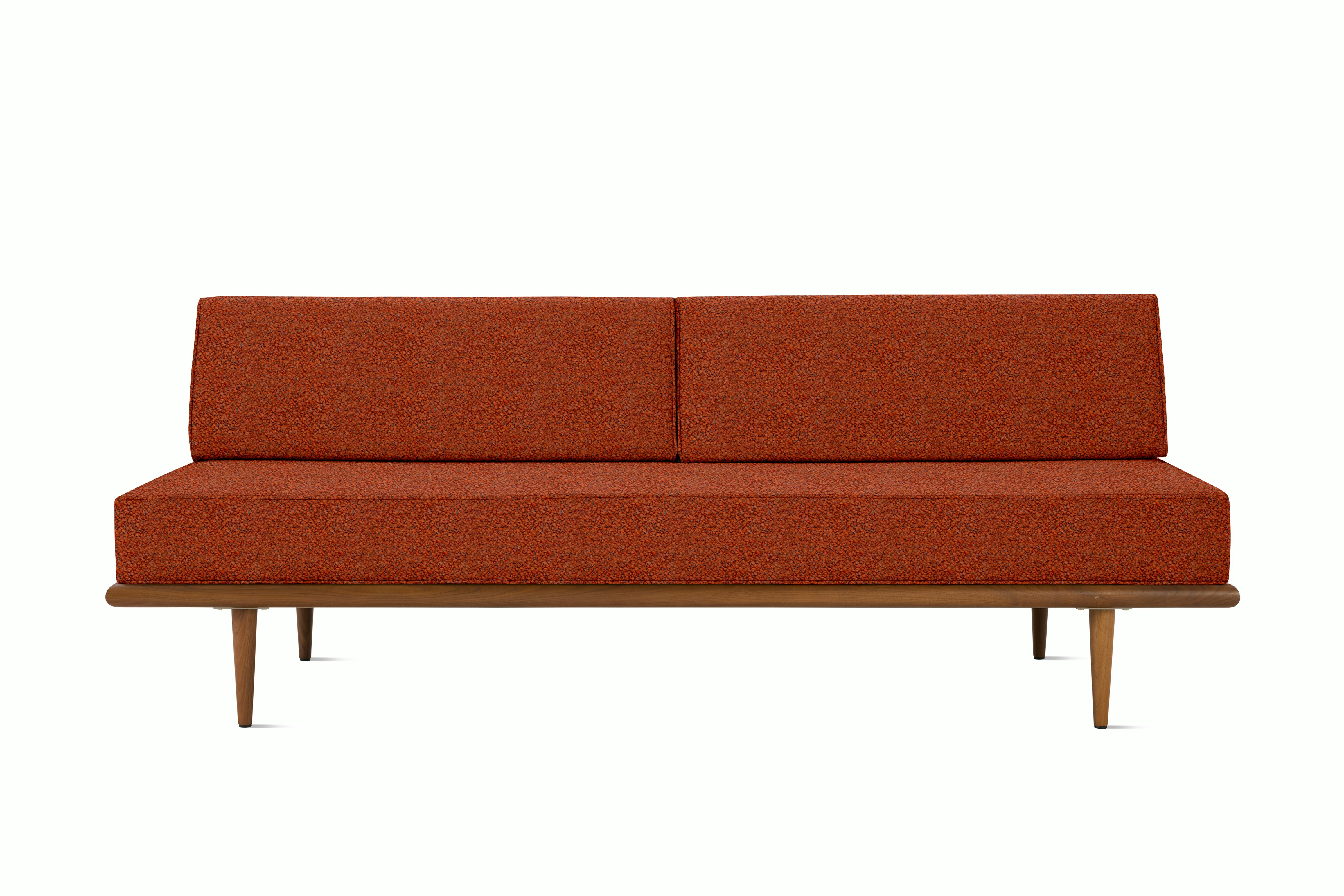 Nelson Daybed - Back Bolster,  Walnut,  Whim,  Terra Cotta,  Taper