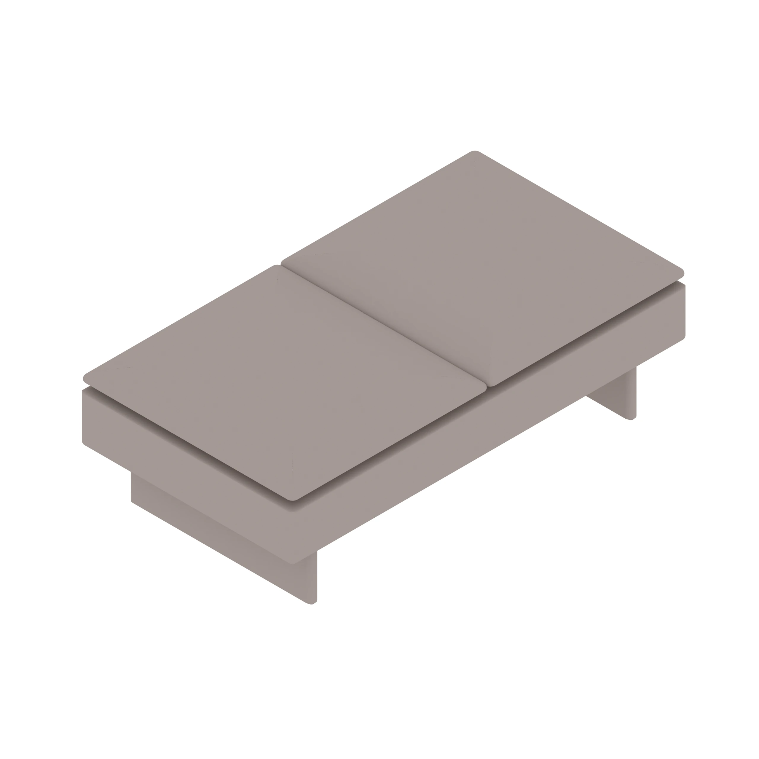 A generic rendering - Mantle Bench | 2 Seat