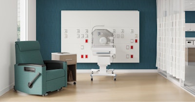 Pediatric room, special care nursery, with Consoul Reclining Glider Chair