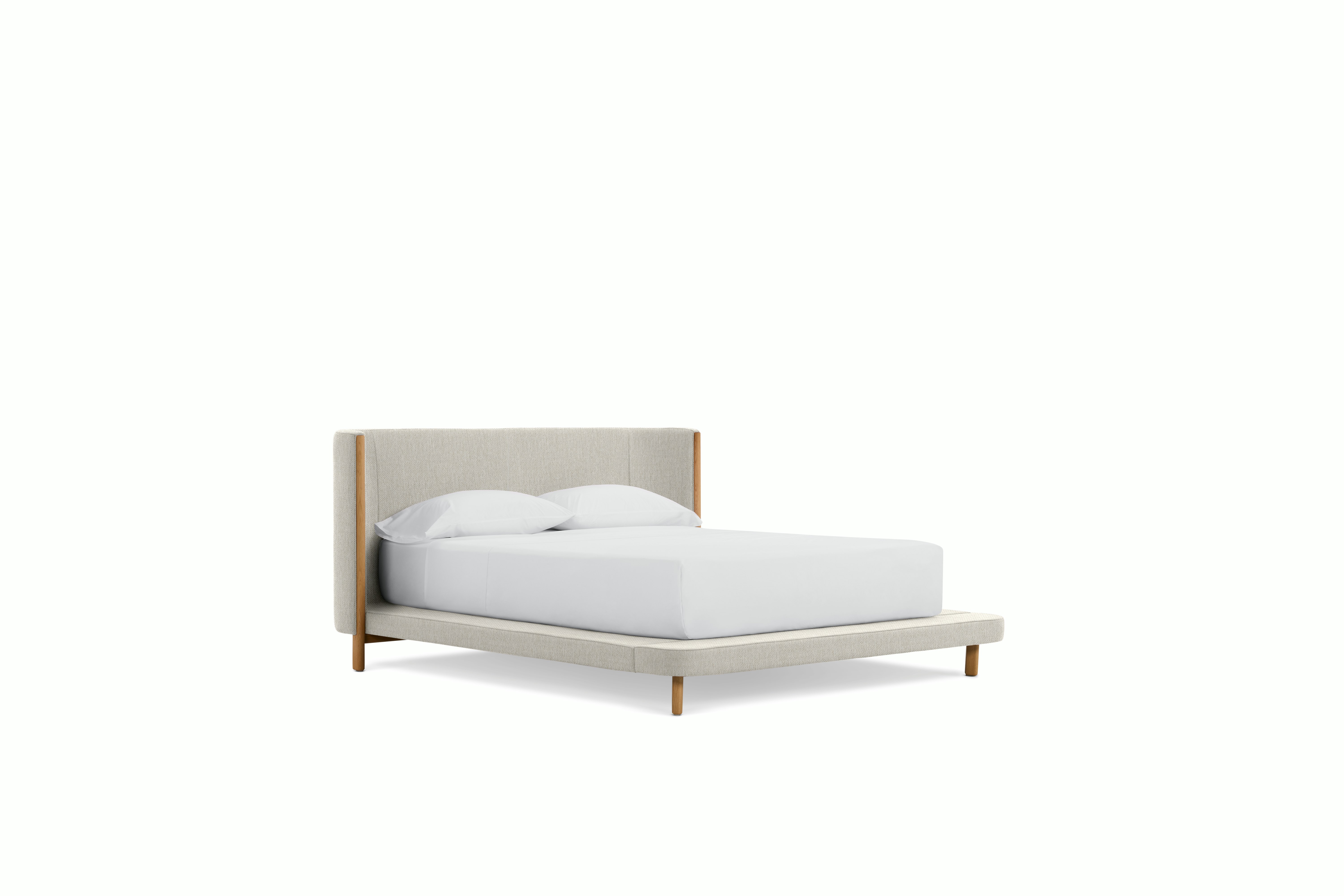 Emmy Bed - Tall in Oak and Mode Shell