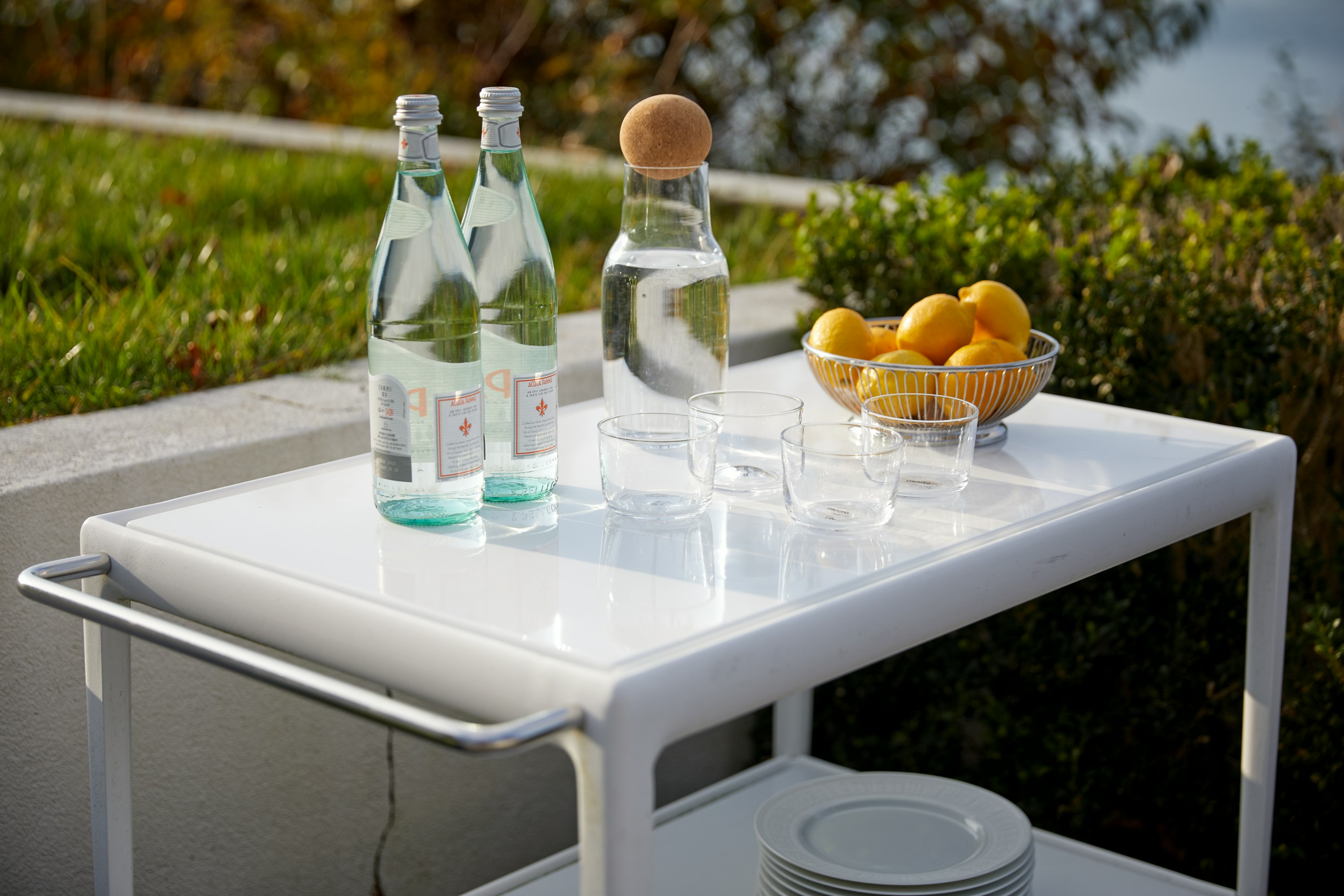 1966 Porcelain Serving Cart