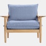 Terassi Lounge Chair - Concord Stripe,  Gecko, FSC Certified