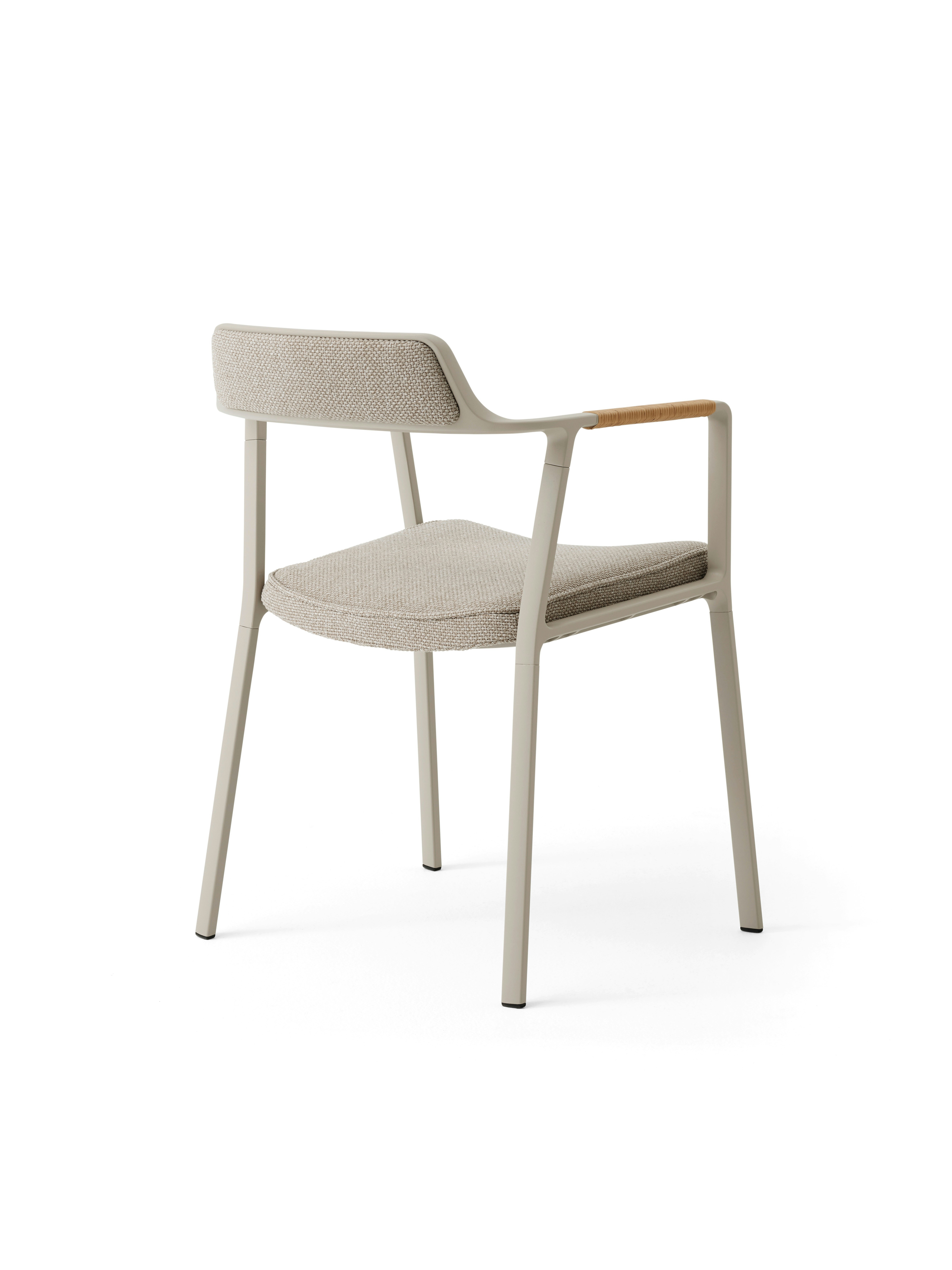 A Vipp711 Open-Air Chair Viewed from behind.