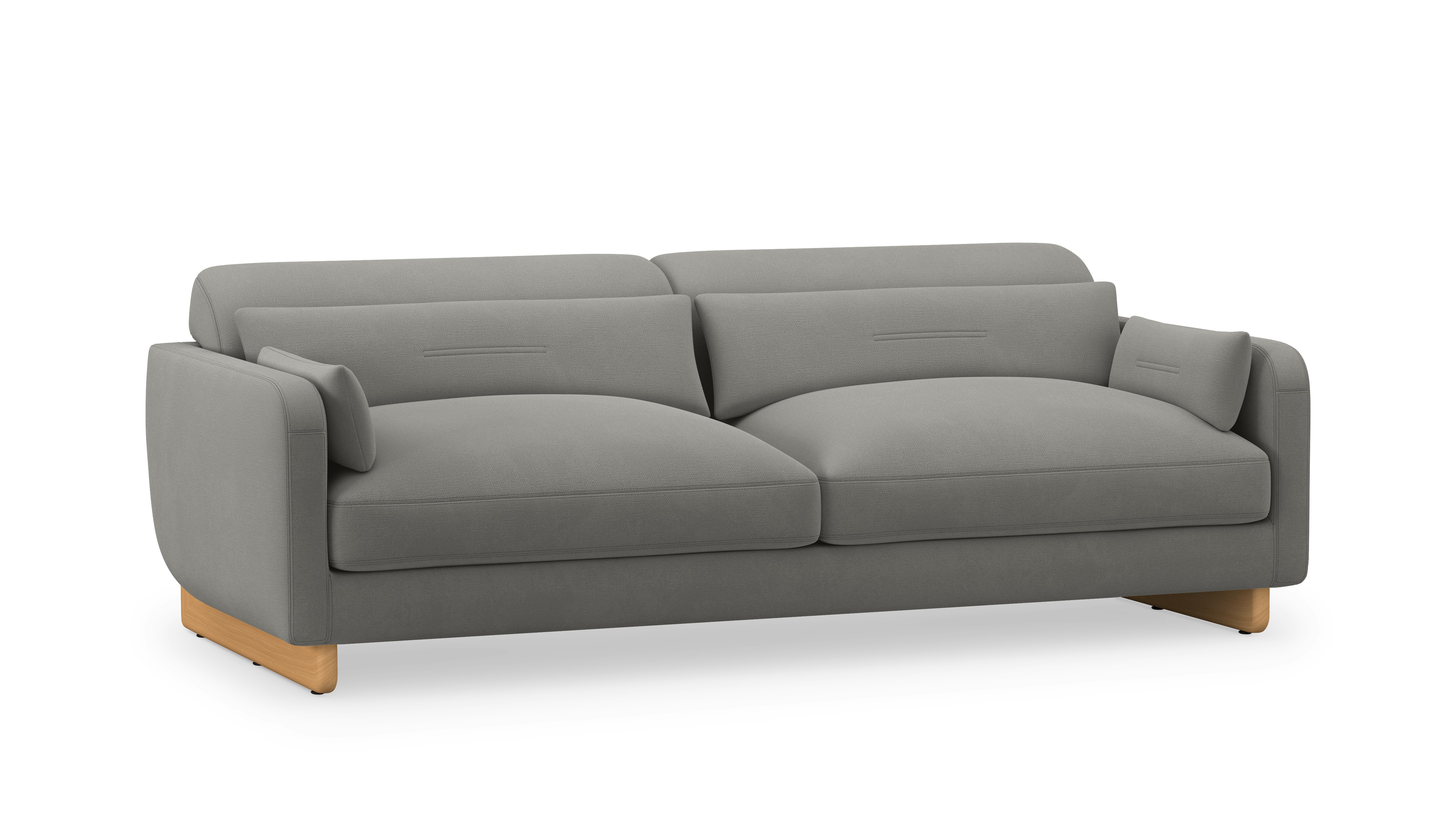 Contra Sofa - 84 Inch, Robusta, Stone, Oak