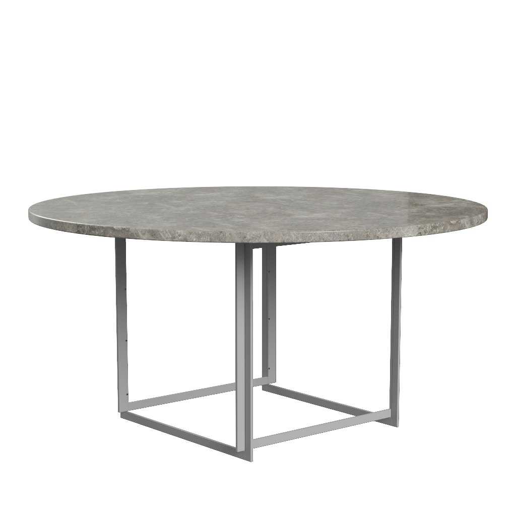 PK54 Dining Table - Grey Marble