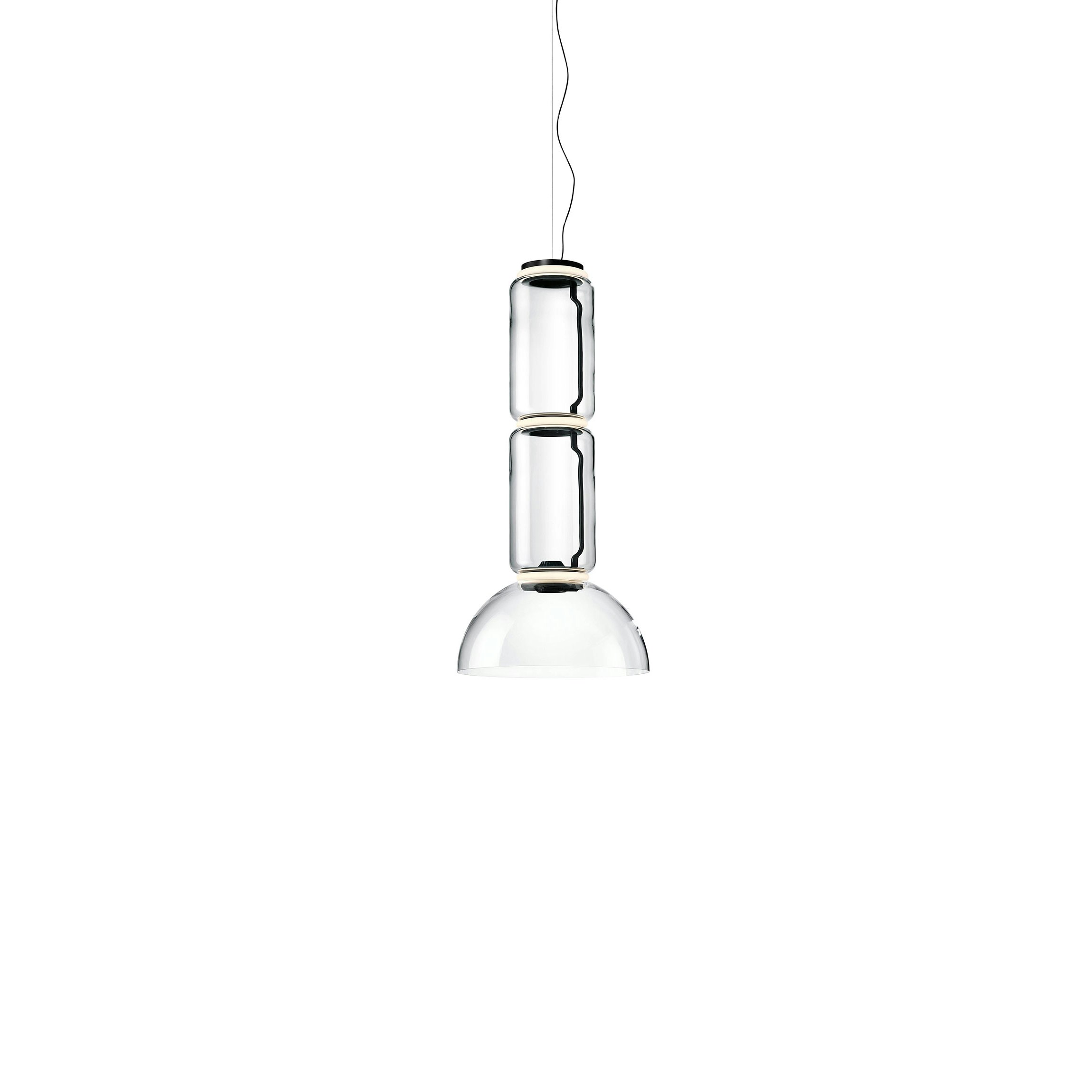 Noctambule Suspension 2 Low Cylinder Bowl Pendant Light