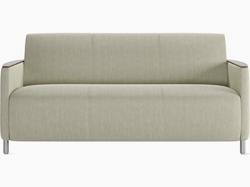 Pamona 3 seat, front, grey