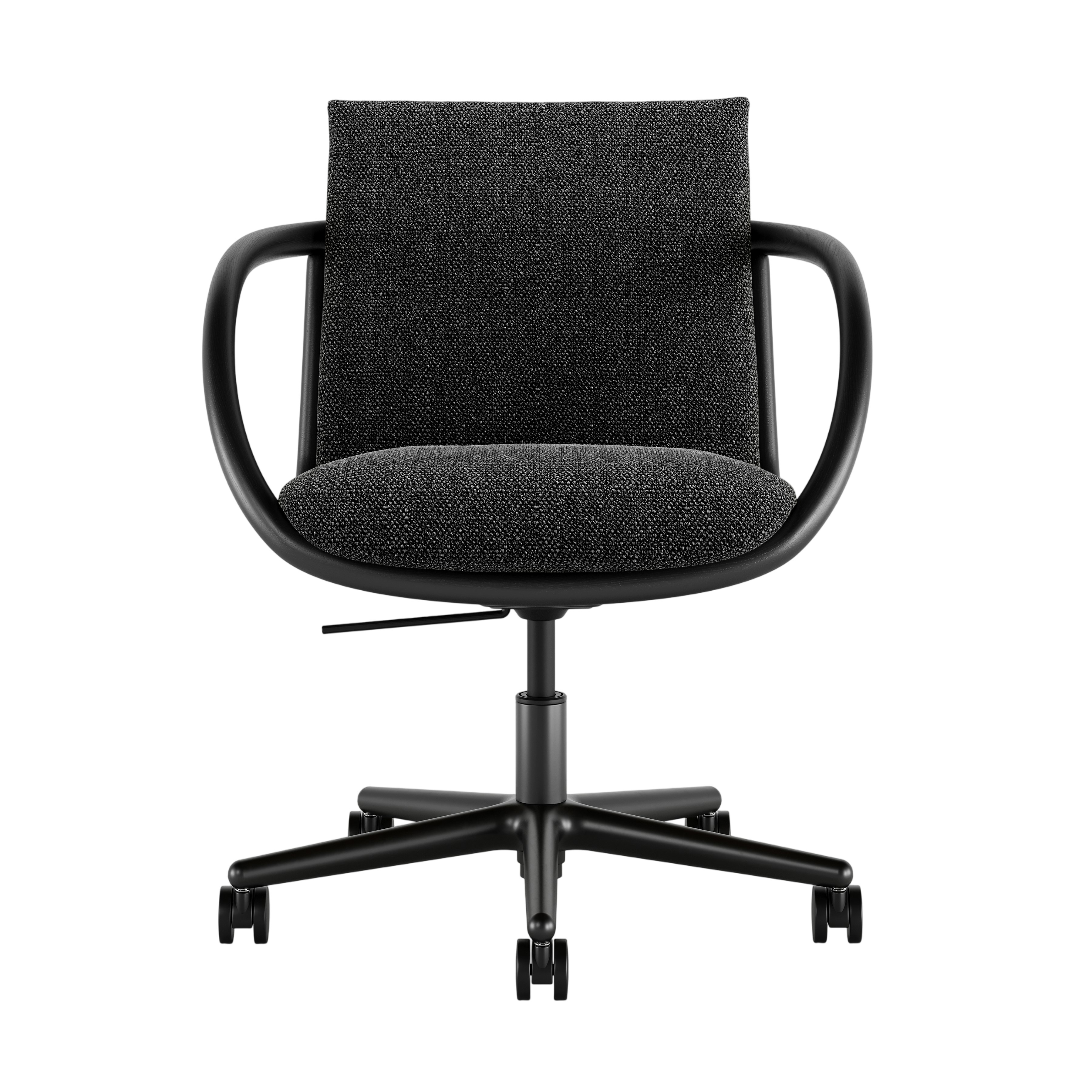 Full Loop Task Chair - Capri Graphite,  Ebony,  Black