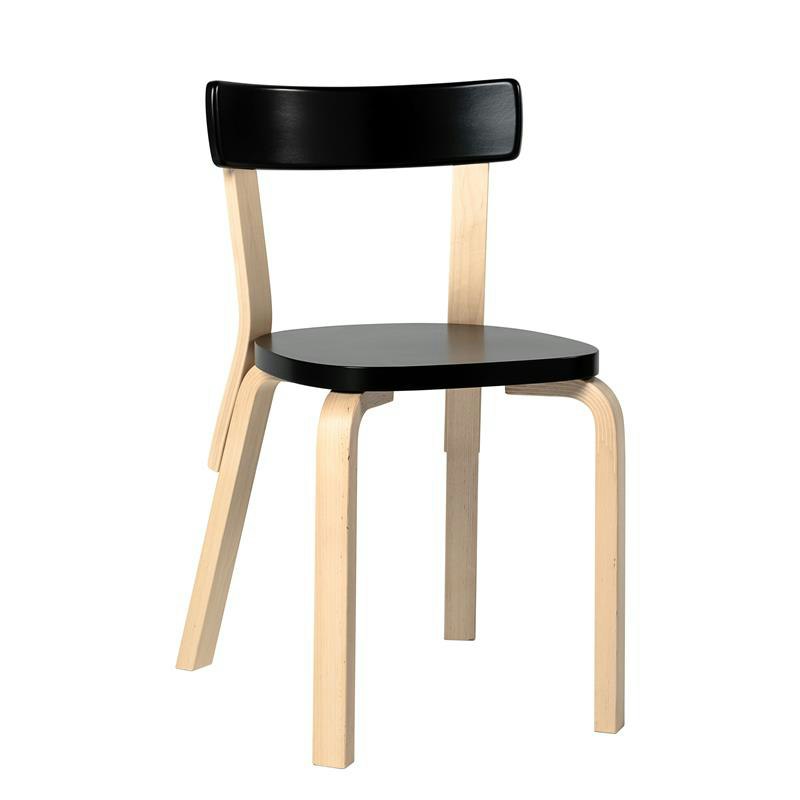 Chair 69 - Black Lacquered Birch