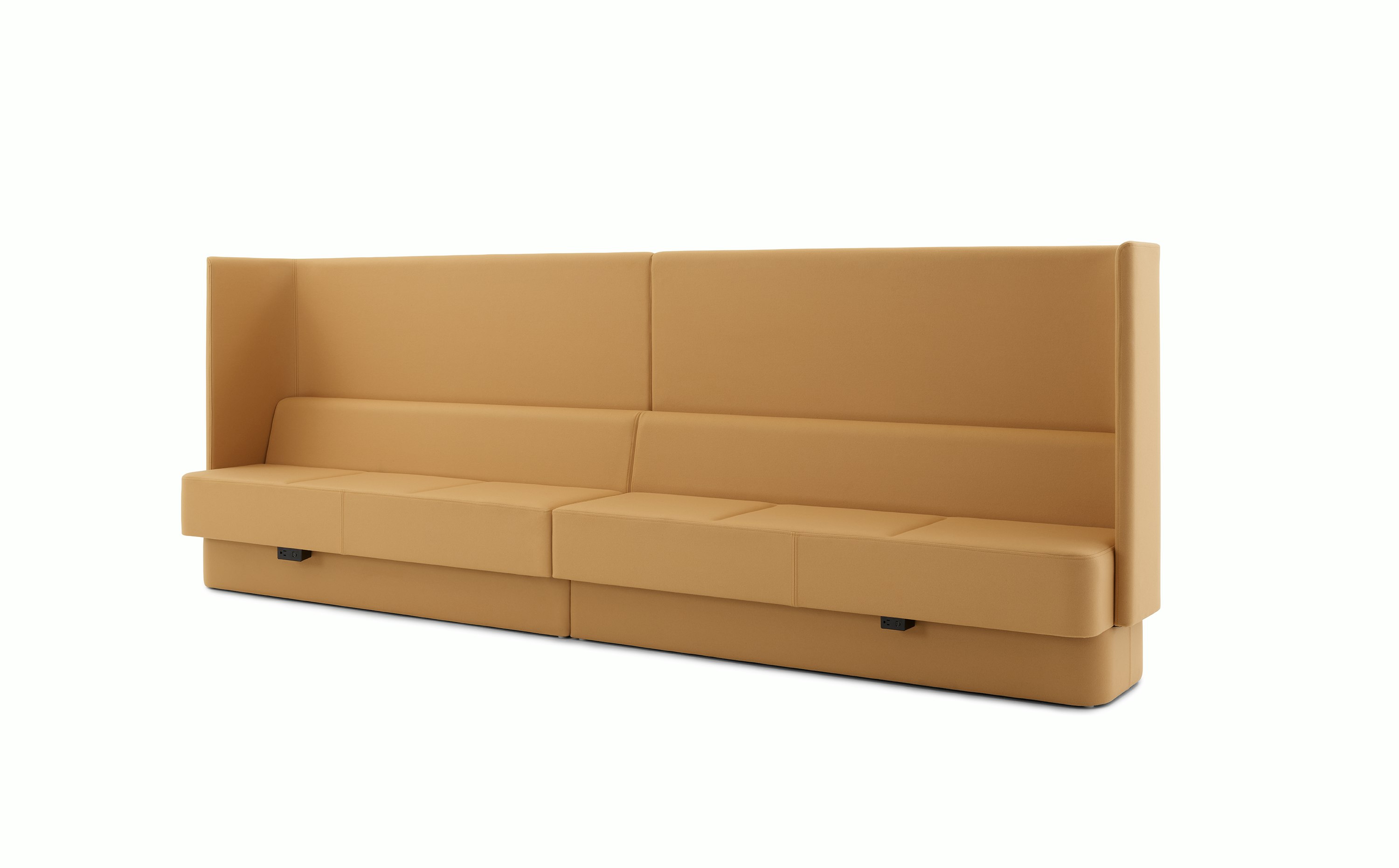 Pullman Modular seating on white background with US power.