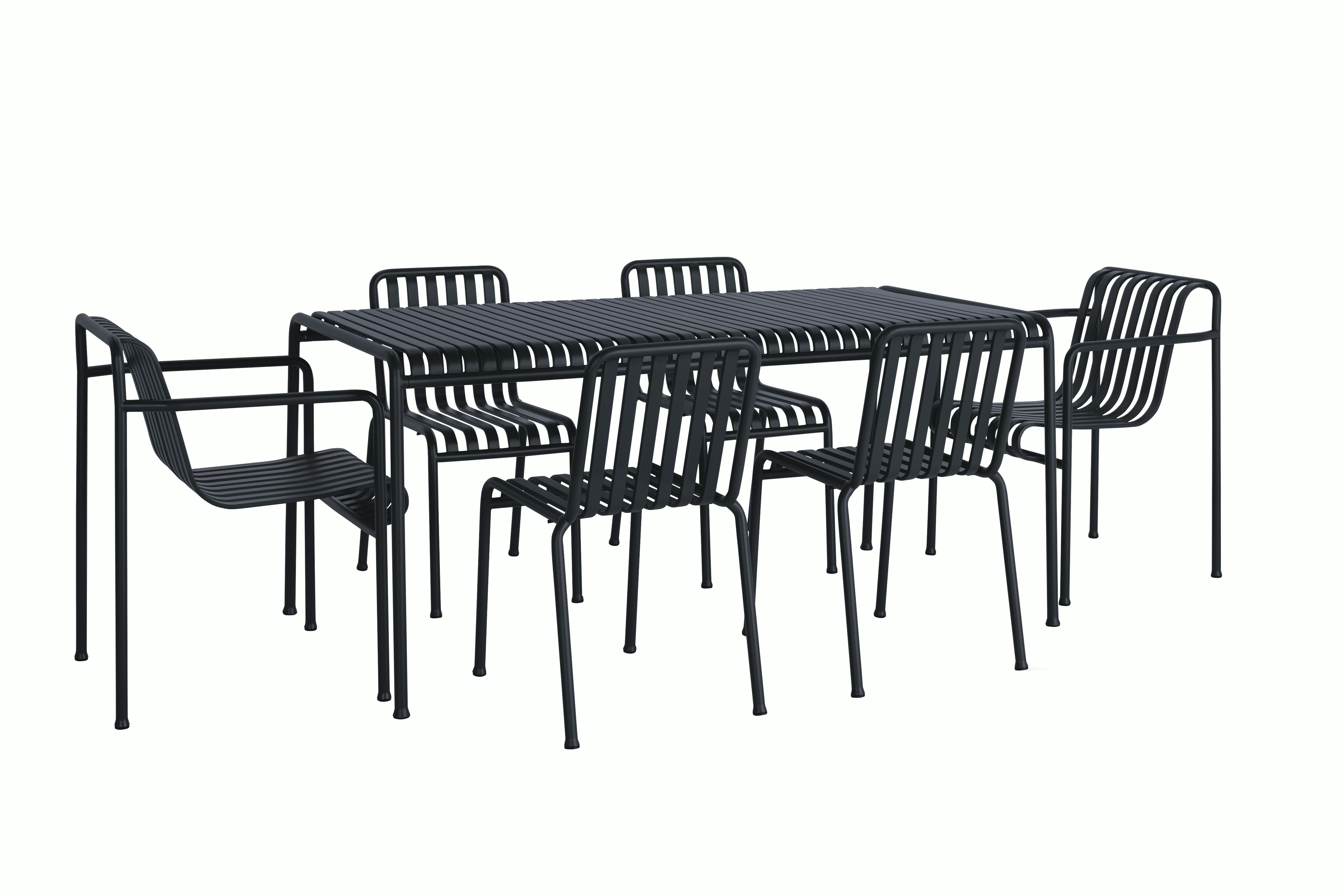 Palissade Dining Set, 4 Side Chairs & 2 Dining Armchairs