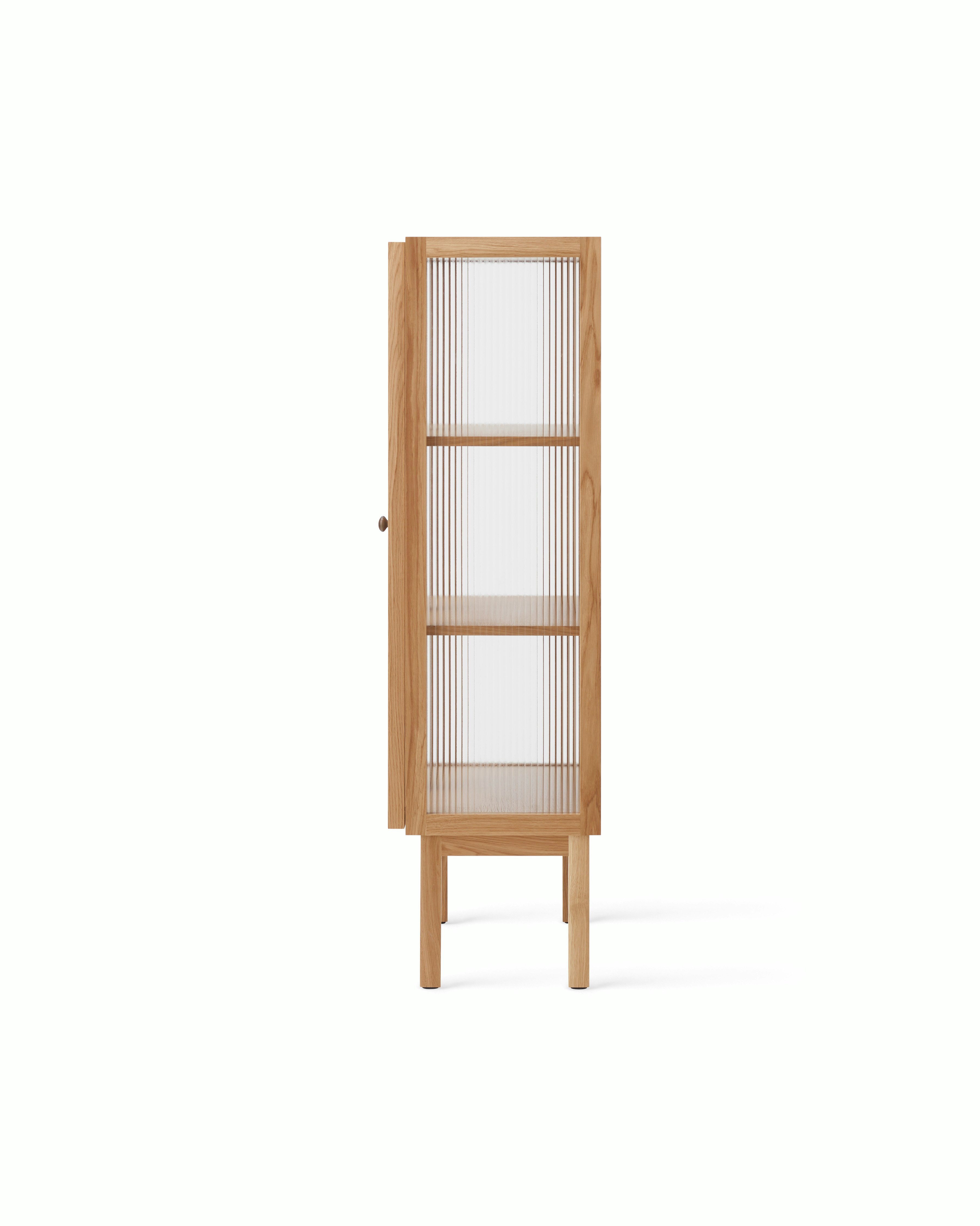 Curiosity Cabinet, Low in Natural Oak