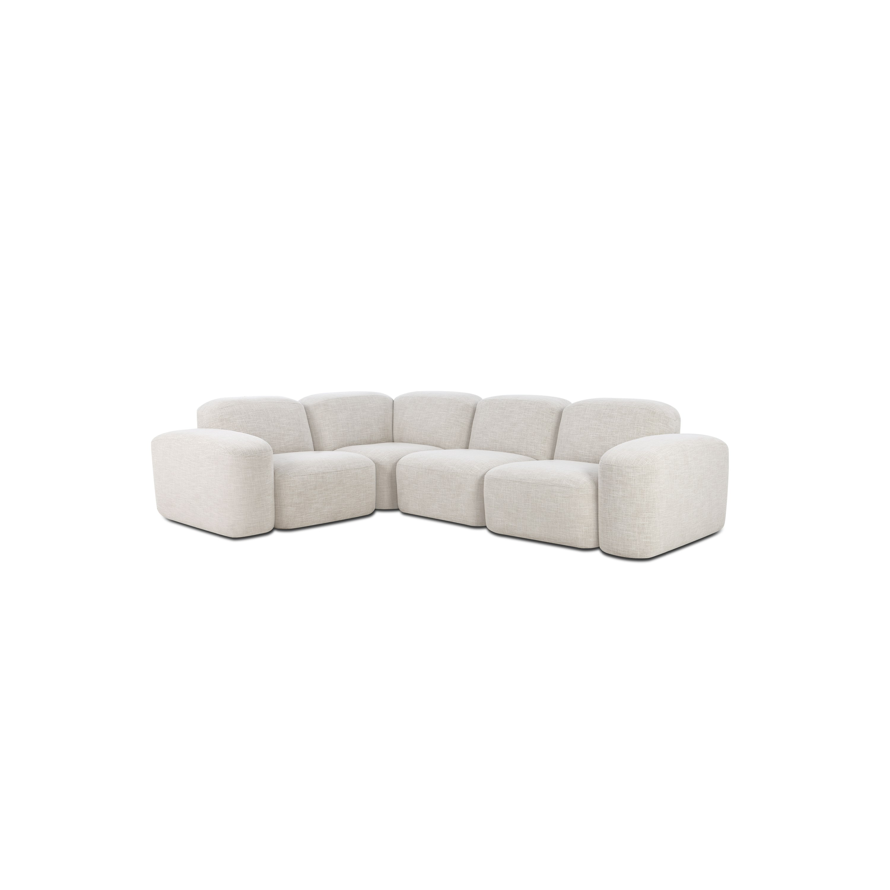Muse Four Seat Corner Sectional - Byron, Oyster