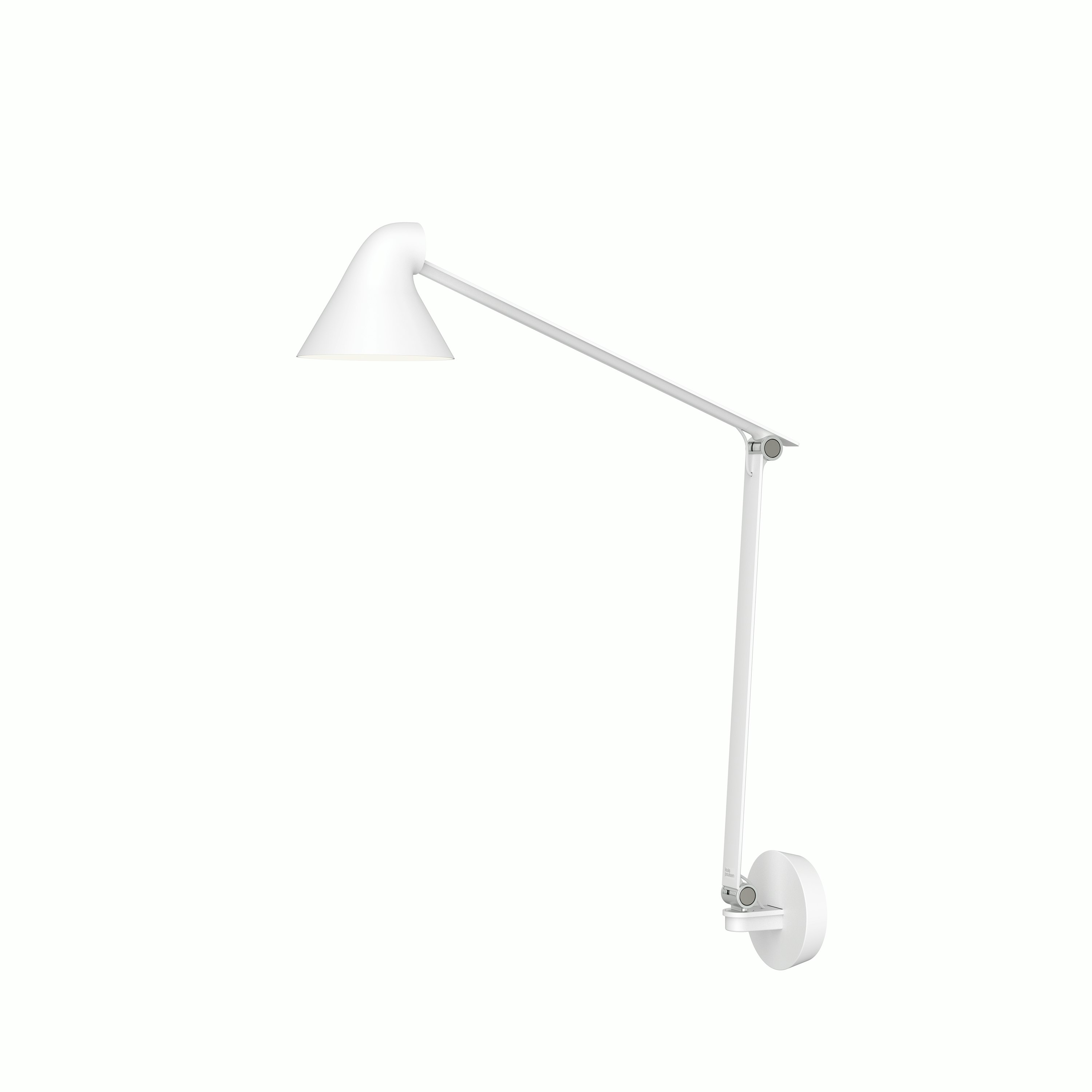 NJP Wall - Long Arm, wall box included, White, LED 3000K
