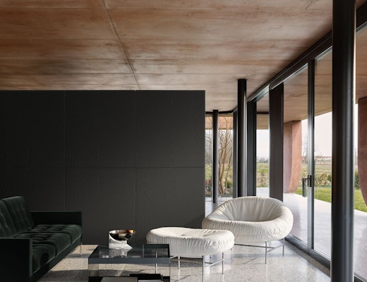 Perron Bun Chair and Ottoman with D Perron Bun Chair Ottoman D