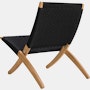 Cuba Outdoor Lounge Chair - black