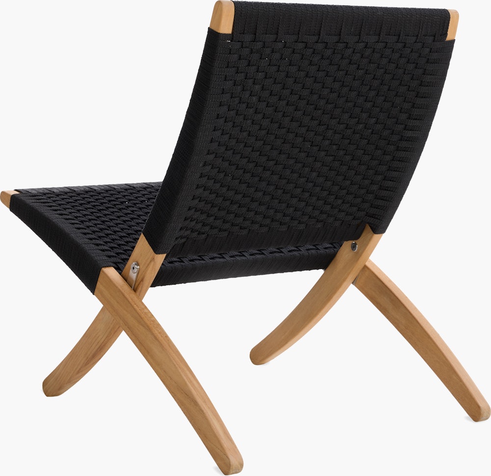 Cuba Outdoor Lounge Chair - black