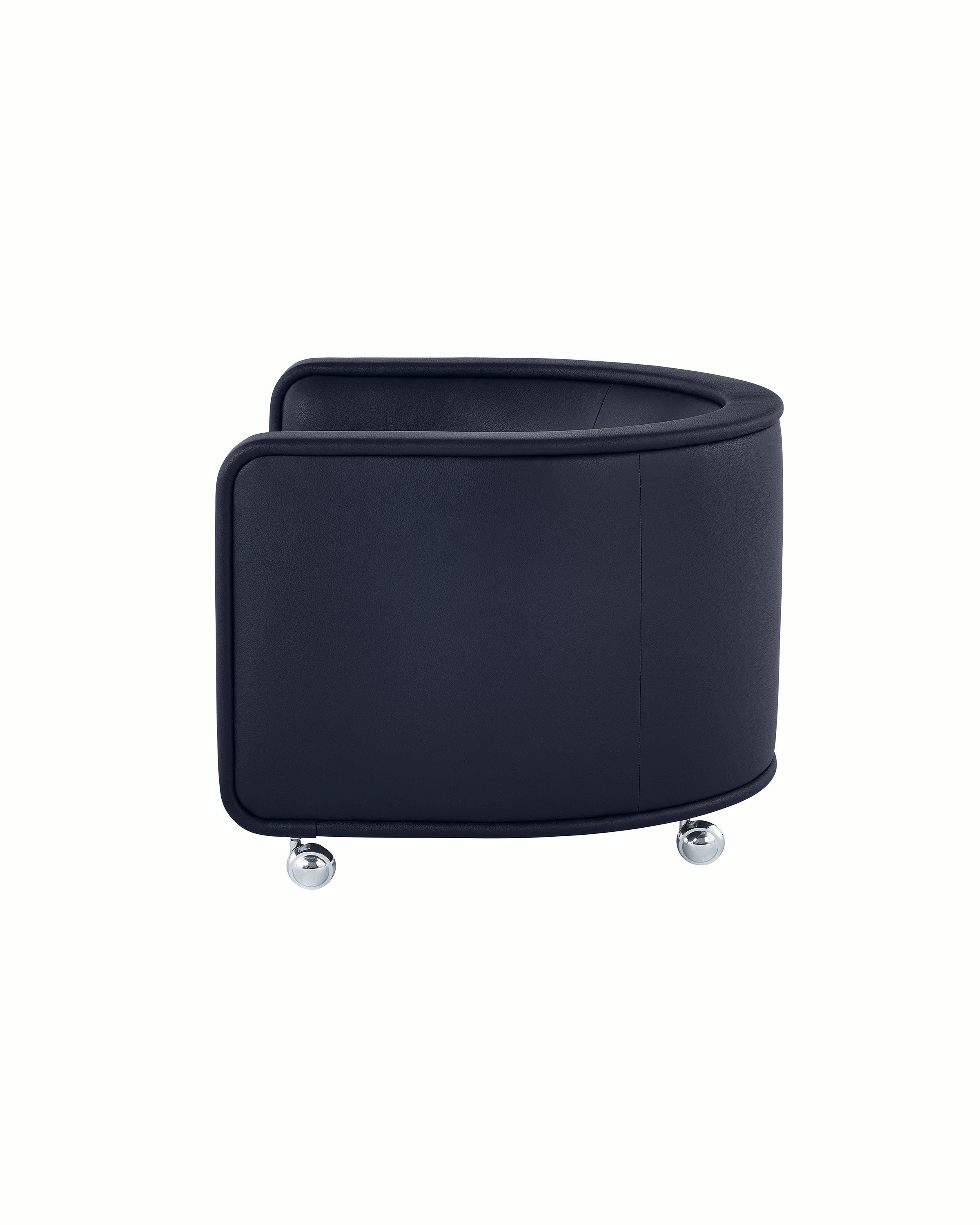 U-Series Lounge Chair upholstered in Tenera Sapphire.