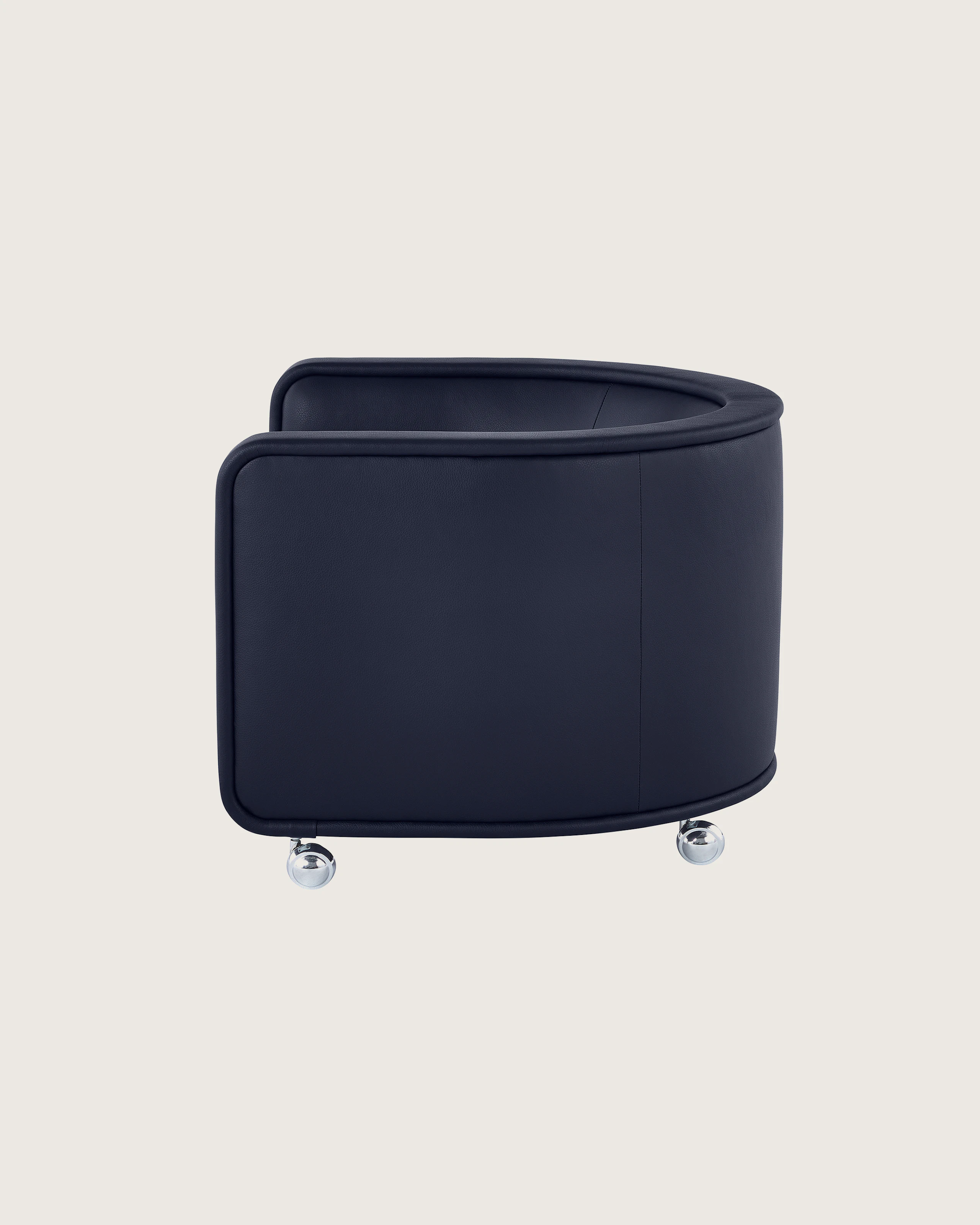 U-Series Lounge Chair upholstered in Tenera Sapphire.