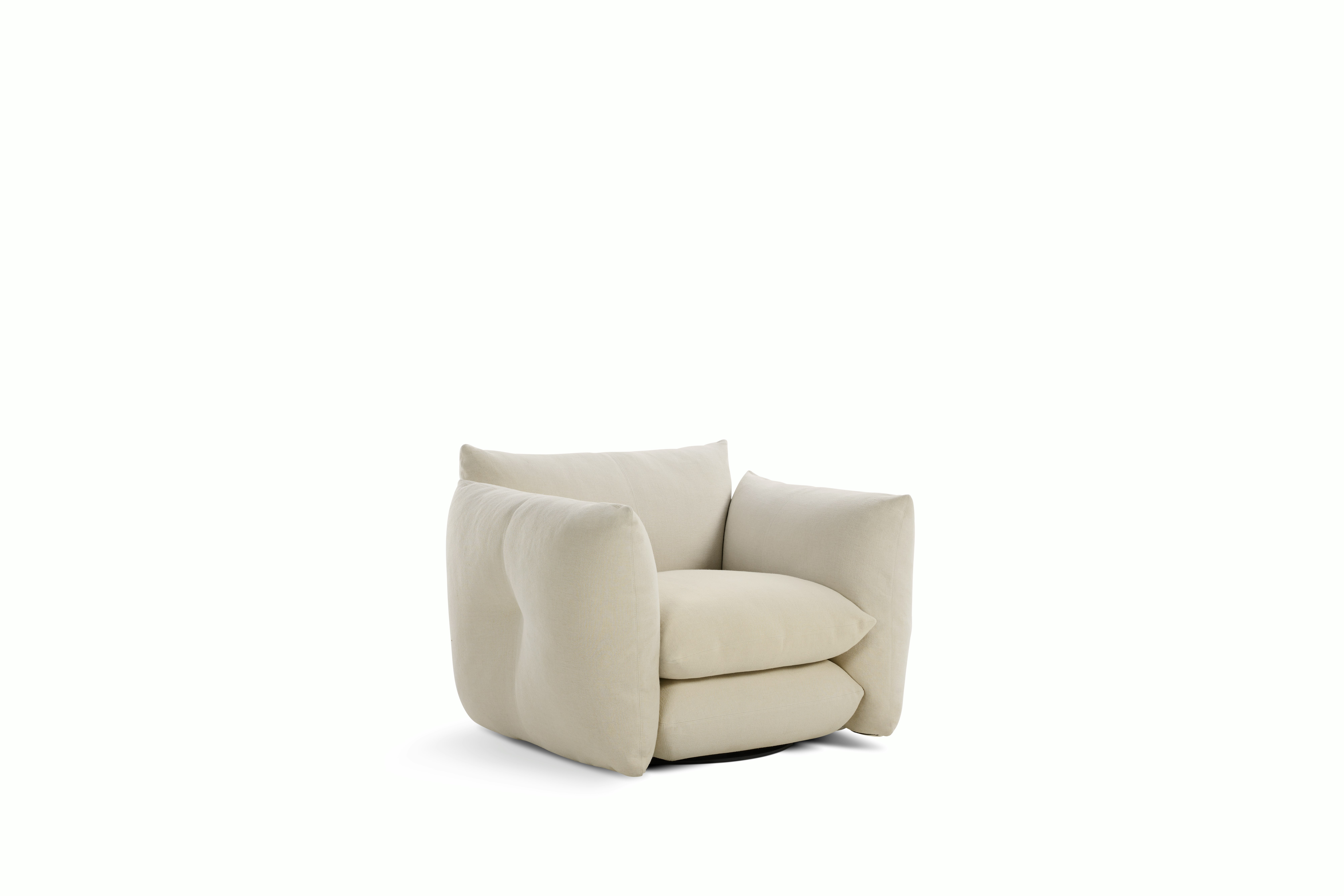 Perron Pillo Lounge Chair - Swivel or Fixed,  Haven,  Ivory