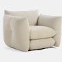 Perron Pillo Lounge Chair - Swivel or Fixed,  Haven,  Ivory