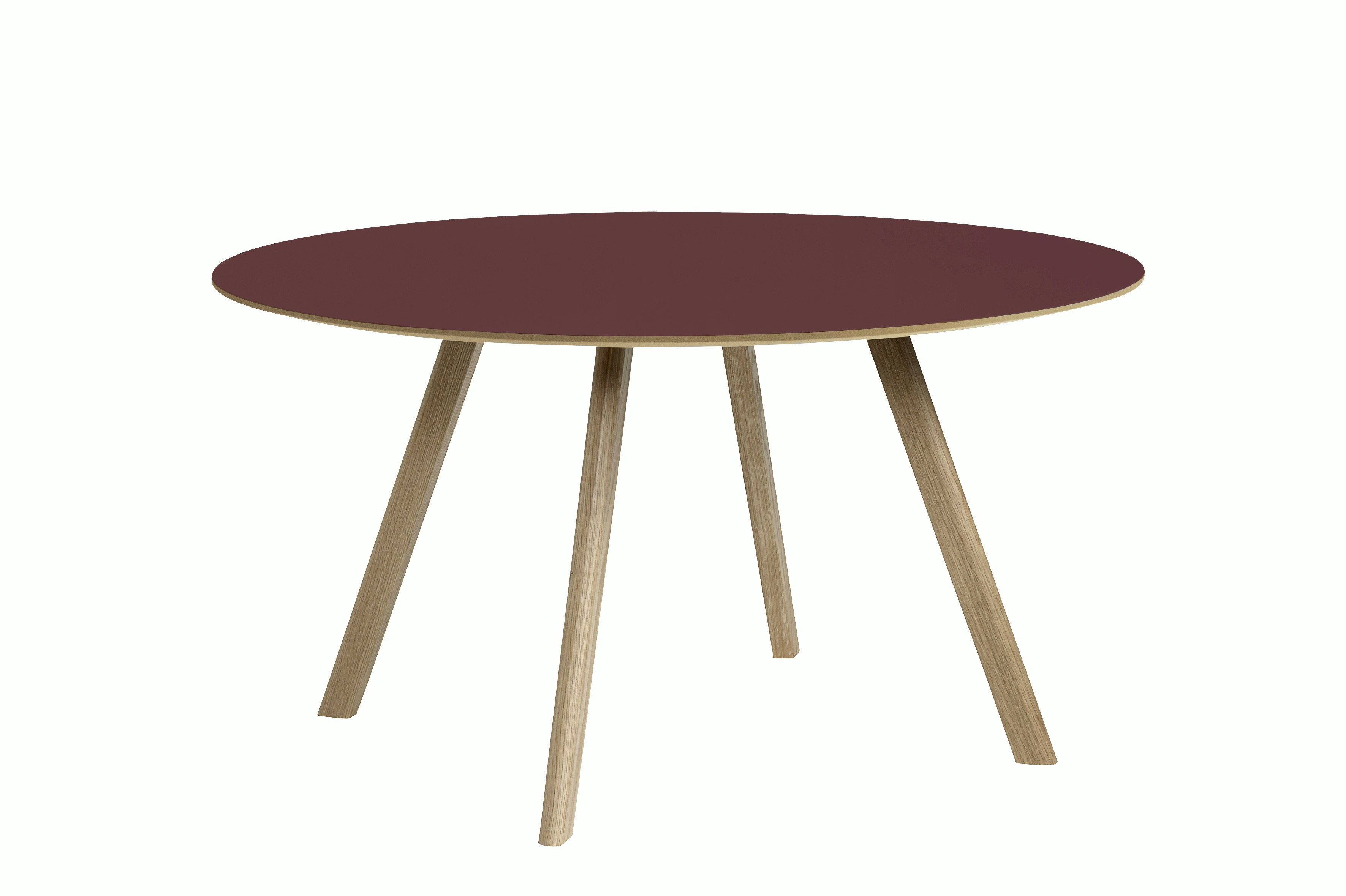 Copenhague 25 Dining Table 2.0 - Burgundy / Oak