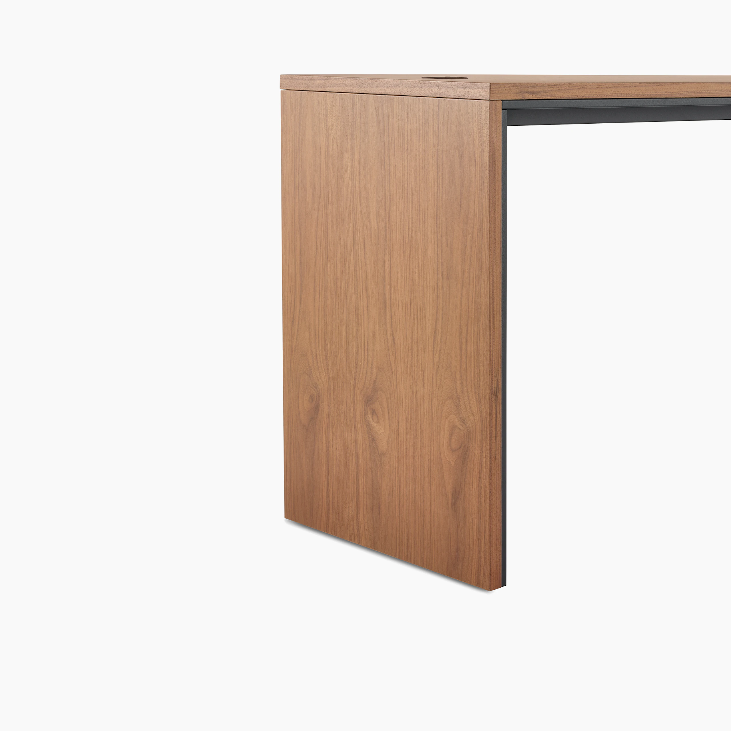 A close up of the Headway communal table leg.