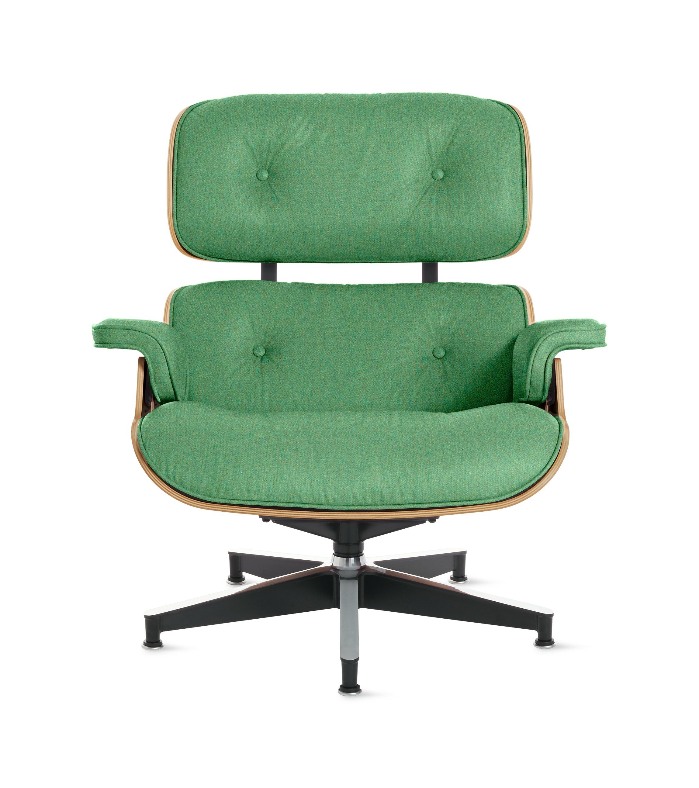 Eames Lounge Chair - Standard or Tall, White Oak, Luce, Virescent