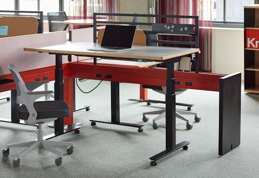 knoll design days 2019 antenna power beam ollo k. stand on casters 