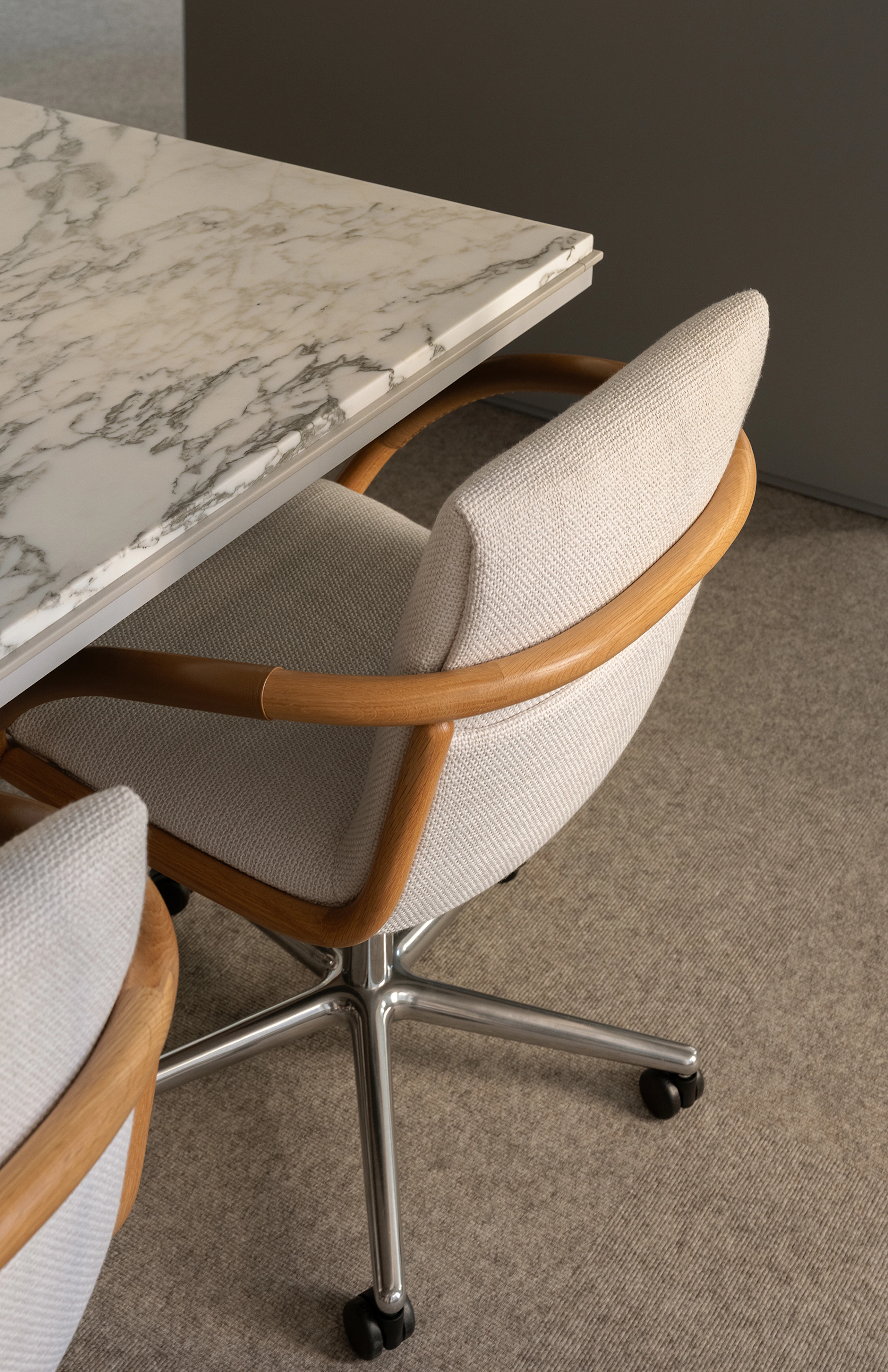 Showing Highline Conference Table by DatesWeiser with Full Loop Chair