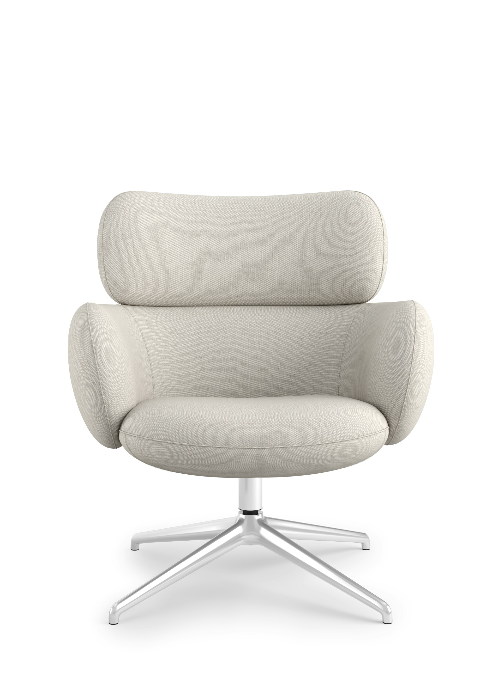 Blis Swivel Chair  - Chrome, Mode, Shell
