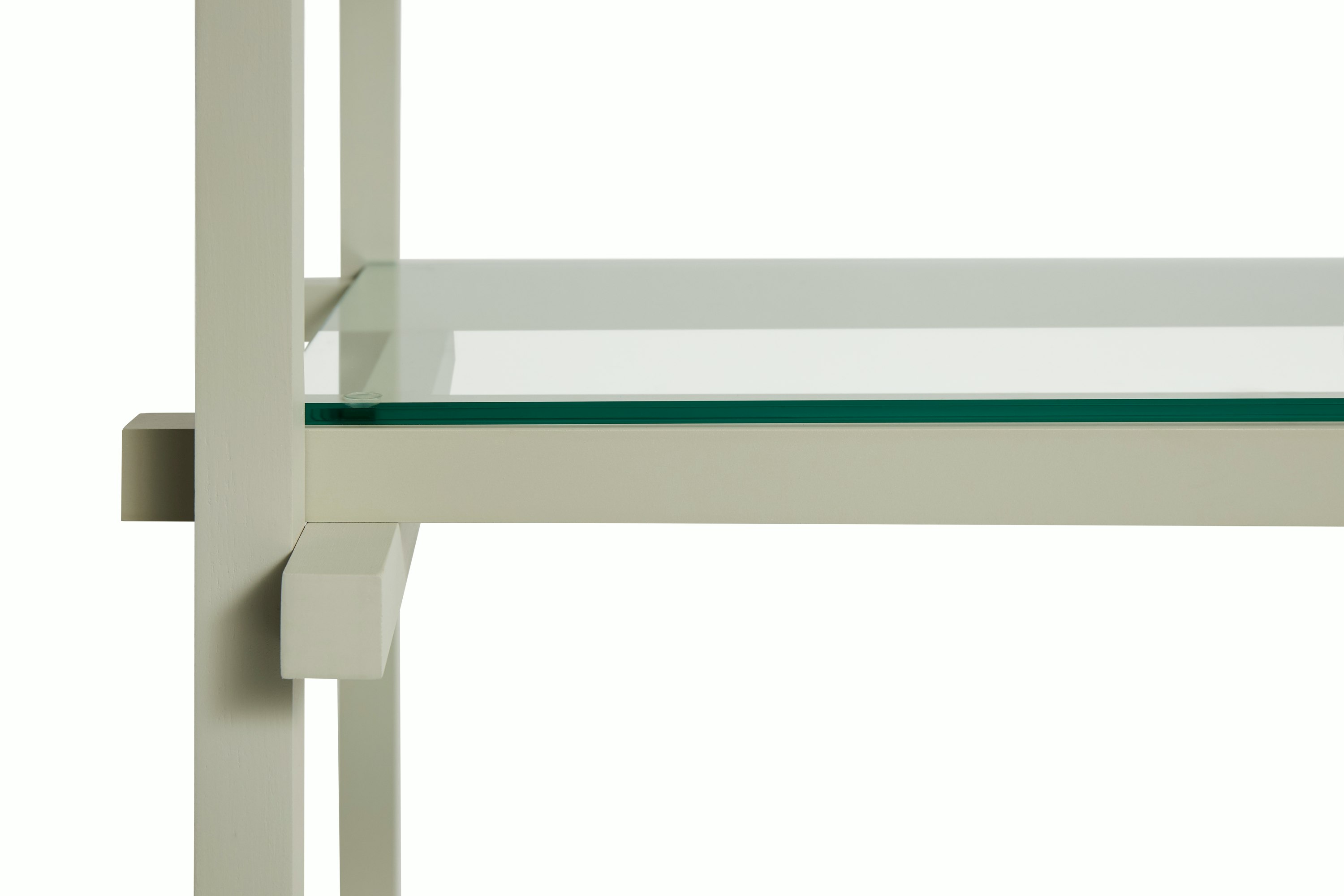 Woody Shelving 2.0 - Column Low, Smokey Grey Beech, Smokey Grey