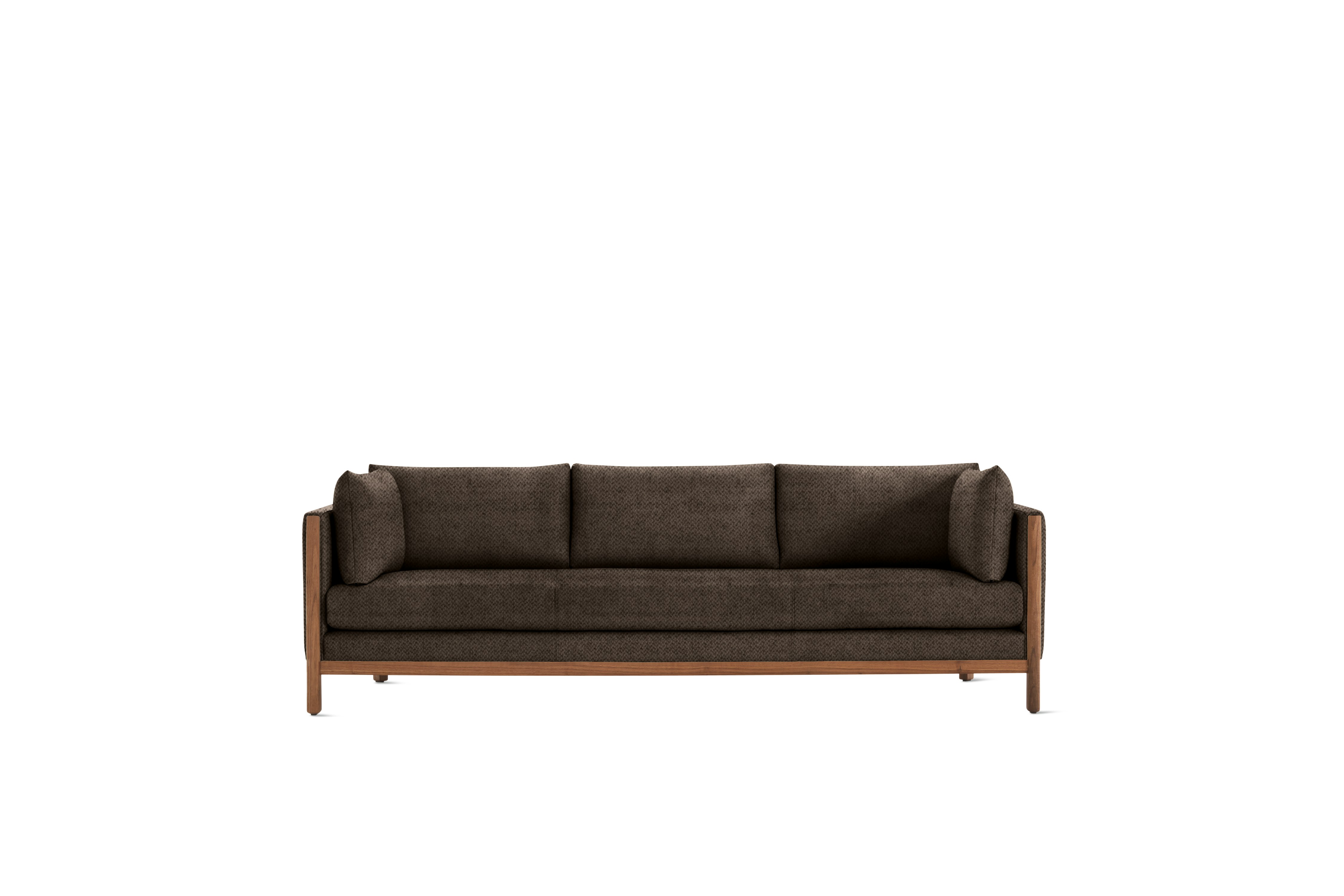 Emmy Sofa, 92 In, Pecora, Chocolate , Walnut