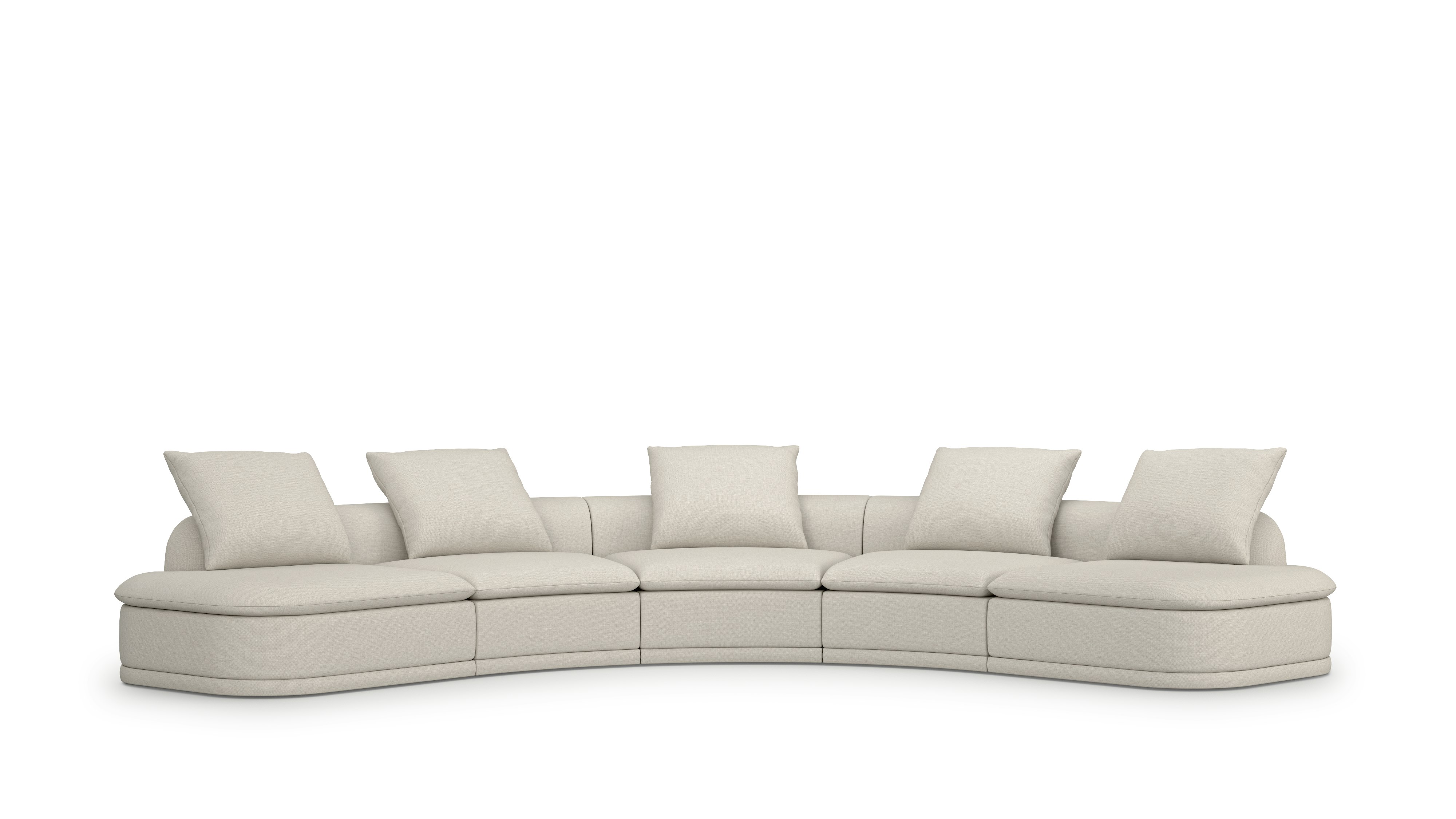 Atlason Composed Modular Sofa Curved Sectional