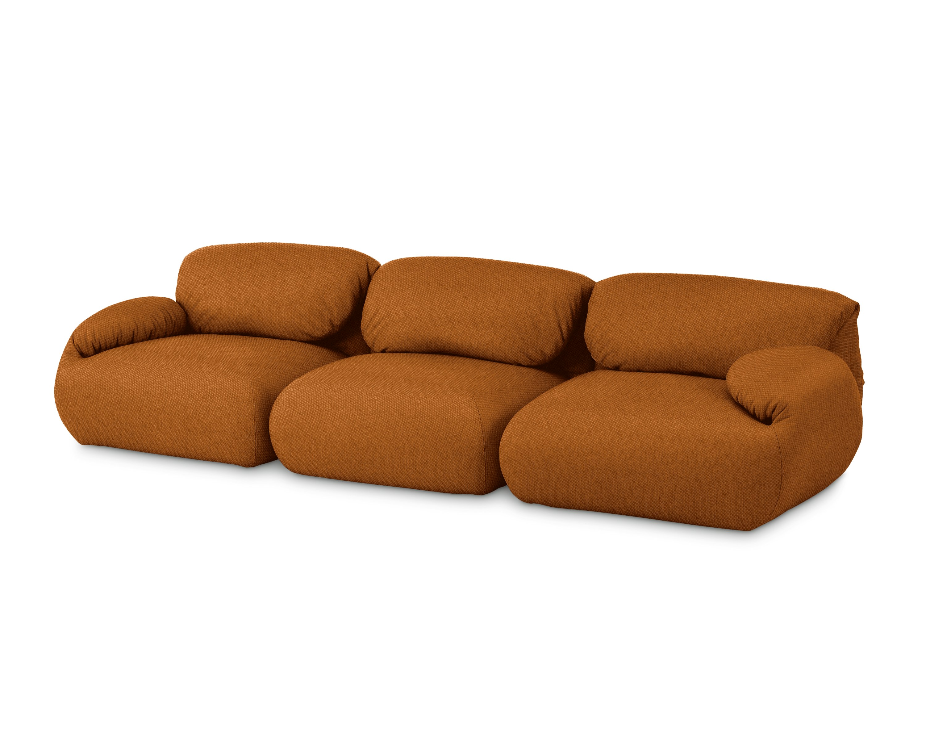 Luva Modular 3 Seat Sofa - Mode,  Rust
