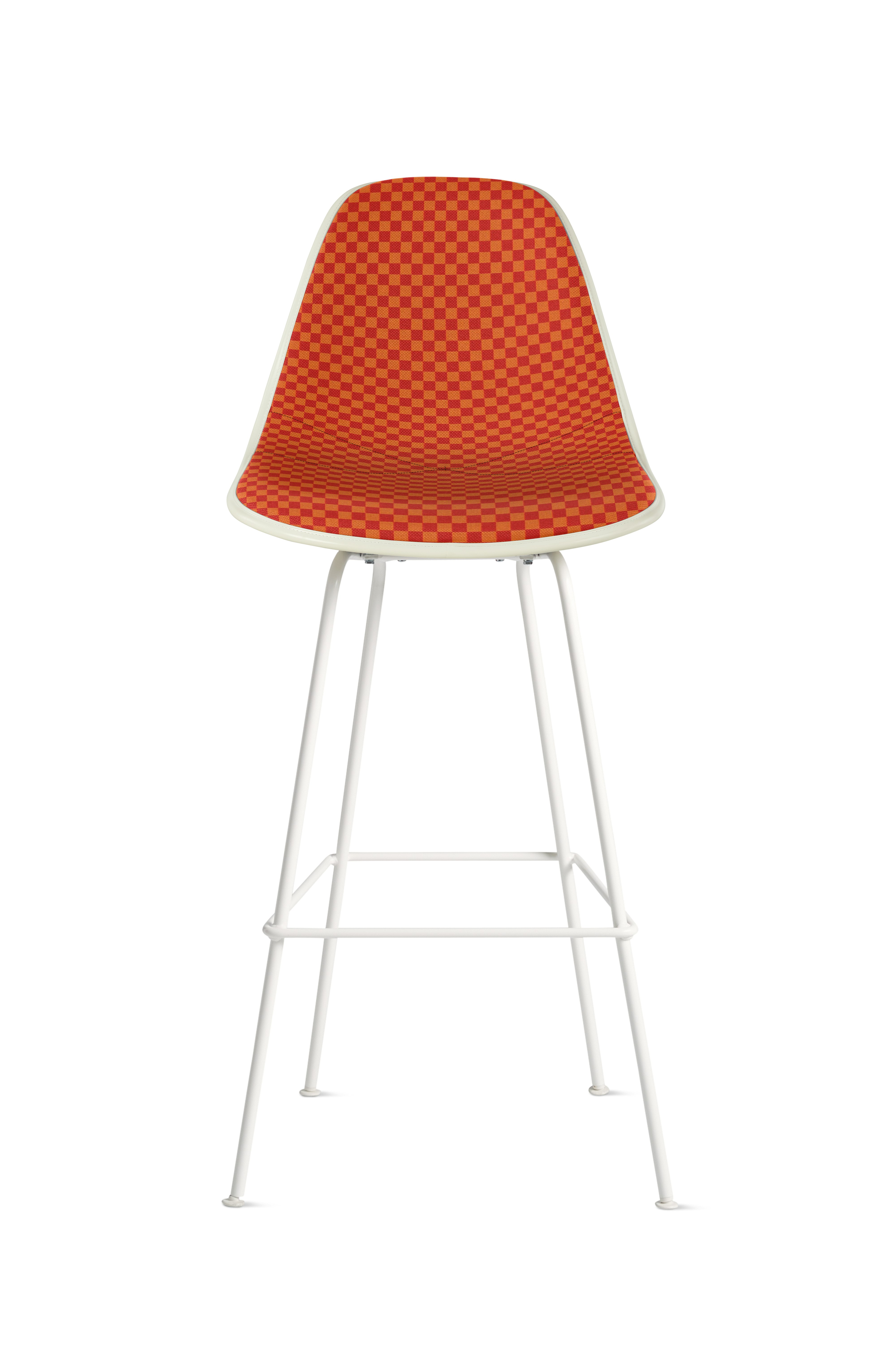 Eames Upholstered Molded Fiberglass Stool