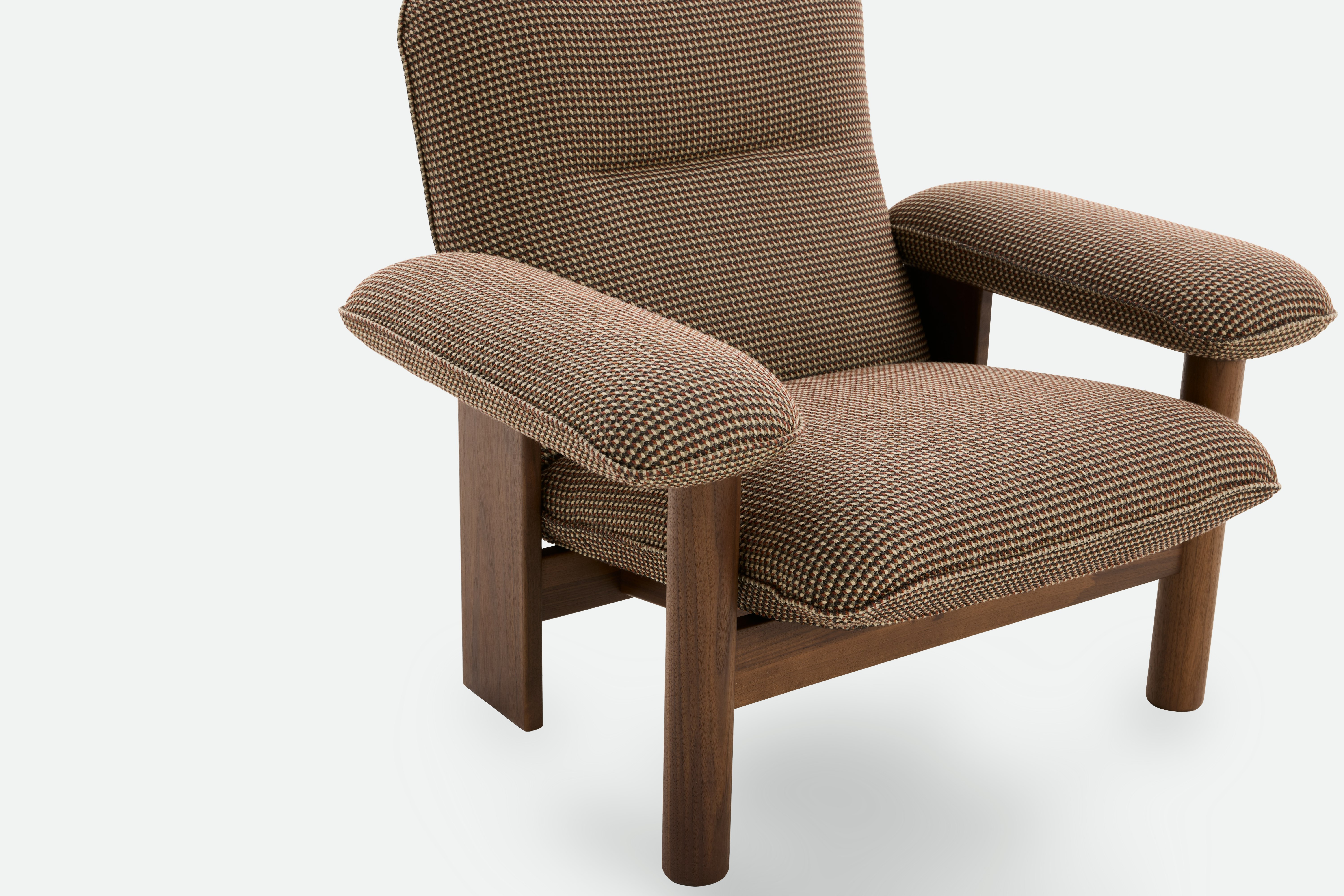 Brasilia Lounge Chair - High Back, Oxbow, Tilage, Walnut