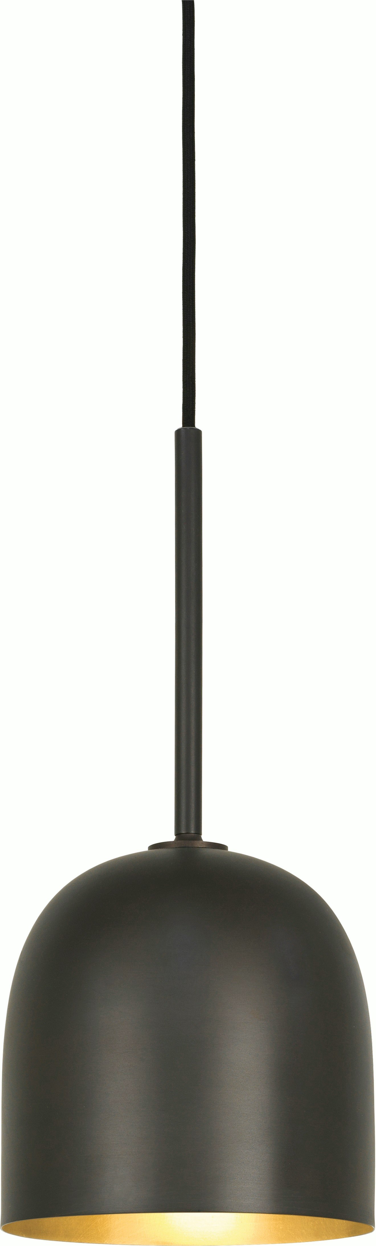 A Howard Pendant in Gunmetal viewed from the front.