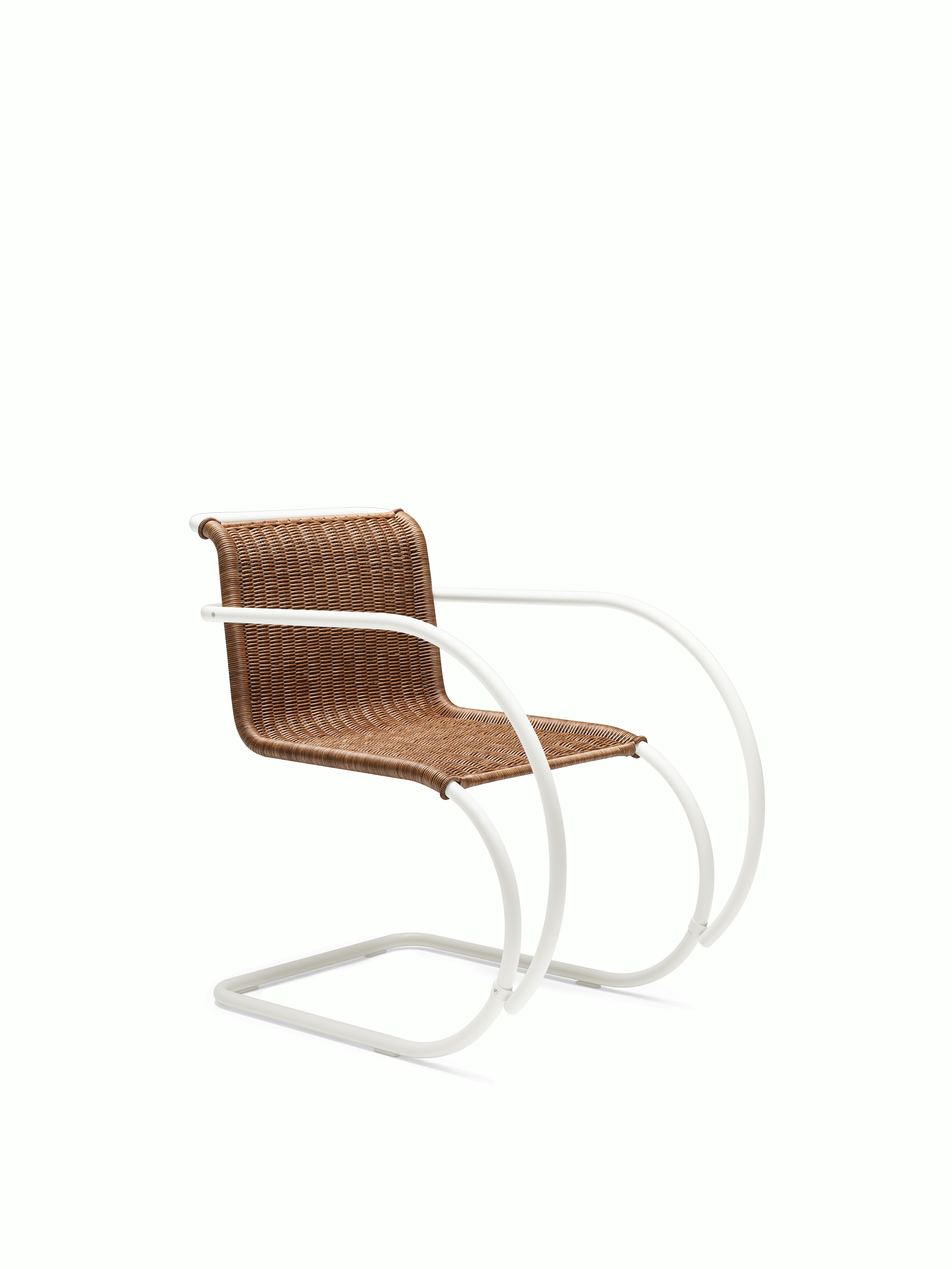 MR Armchair - Armchair, Rattan, White