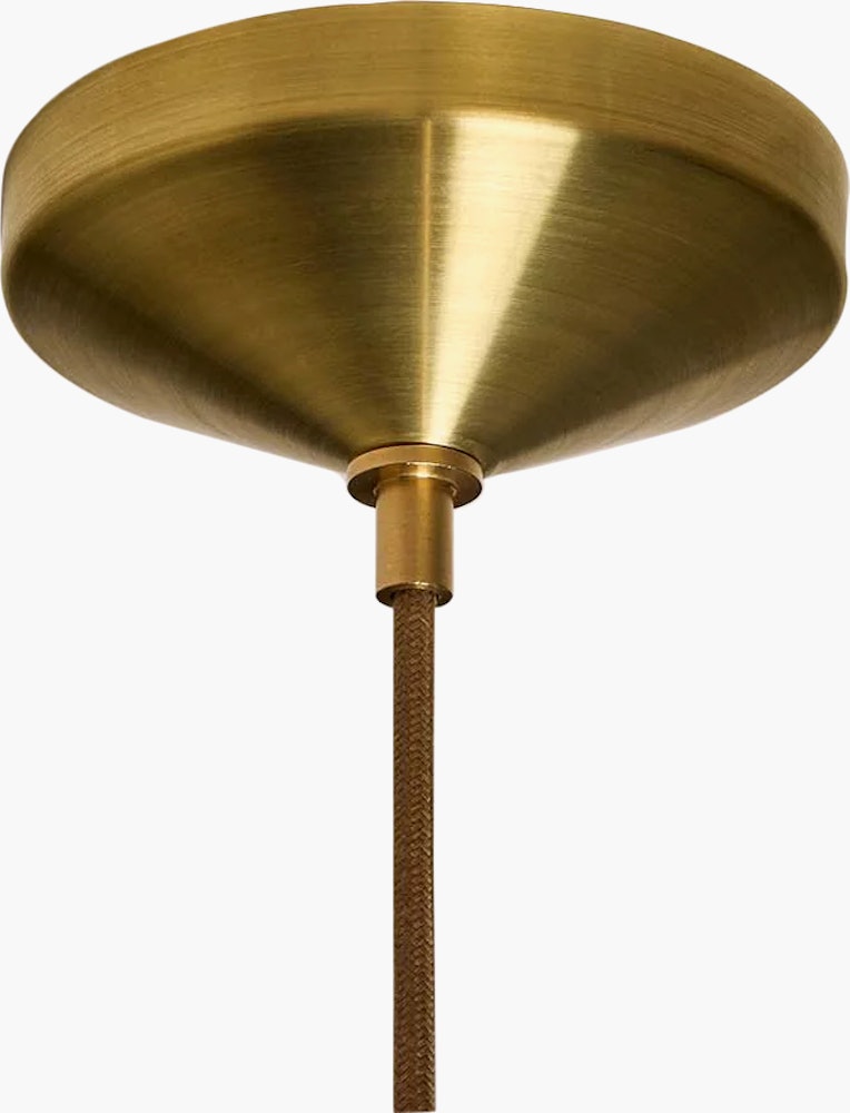 Roll and Hill Humbolt Pendant 01  brass canopy