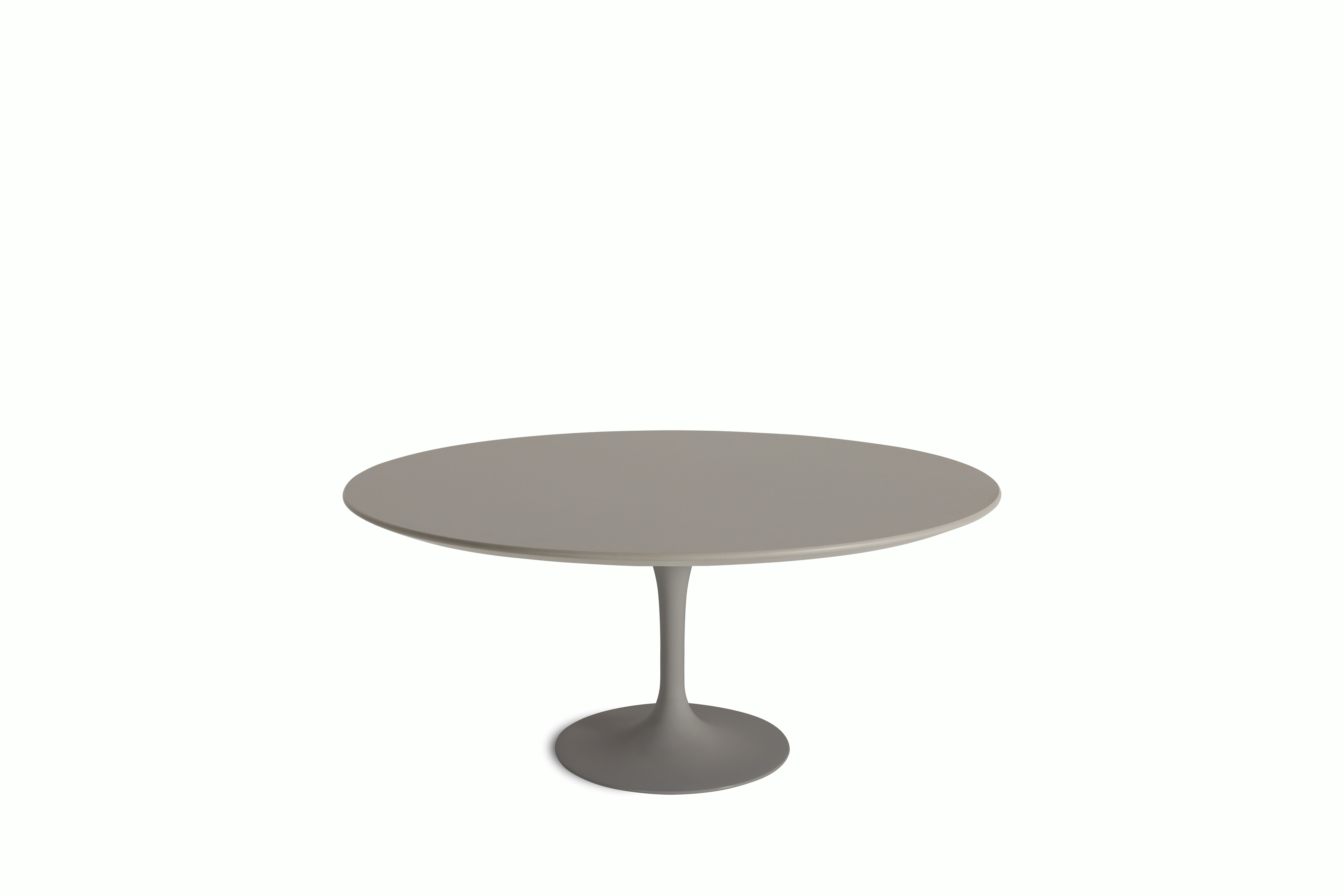 Saarinen Coffee Table - 42 Inch, Round, Laminate, Modern Clay, Grey Base